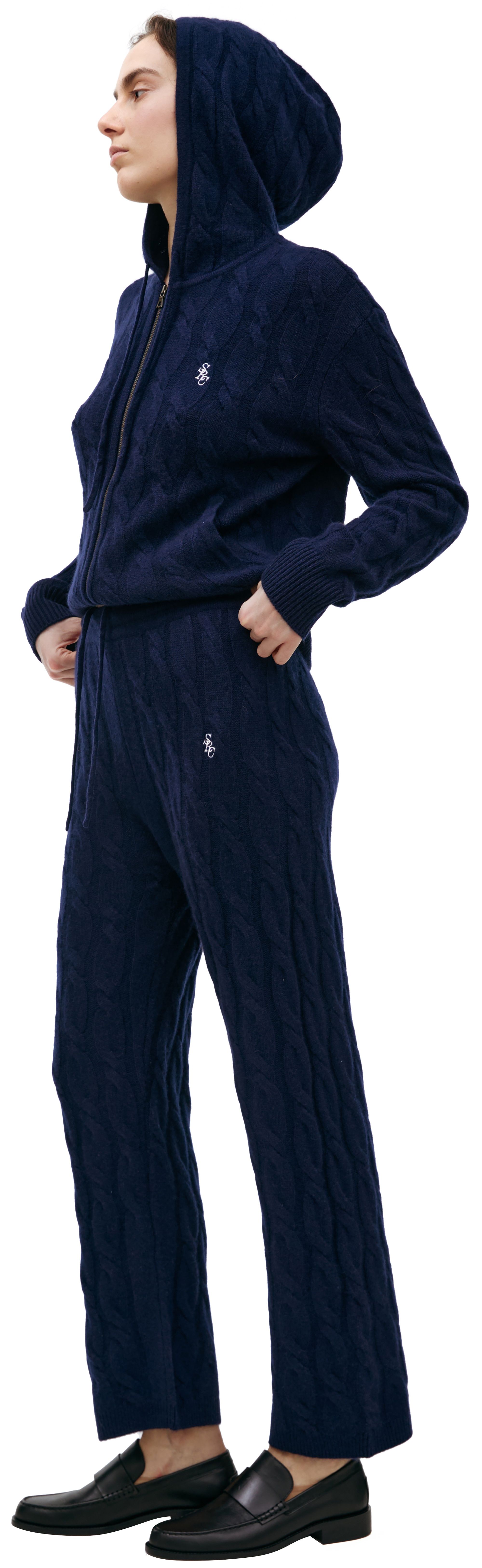COARSE-KNIT CASHMERE TROUSERS - 2
