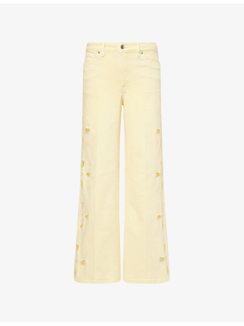 Good Waist Palazzo Stretch-Denim Jeans 1