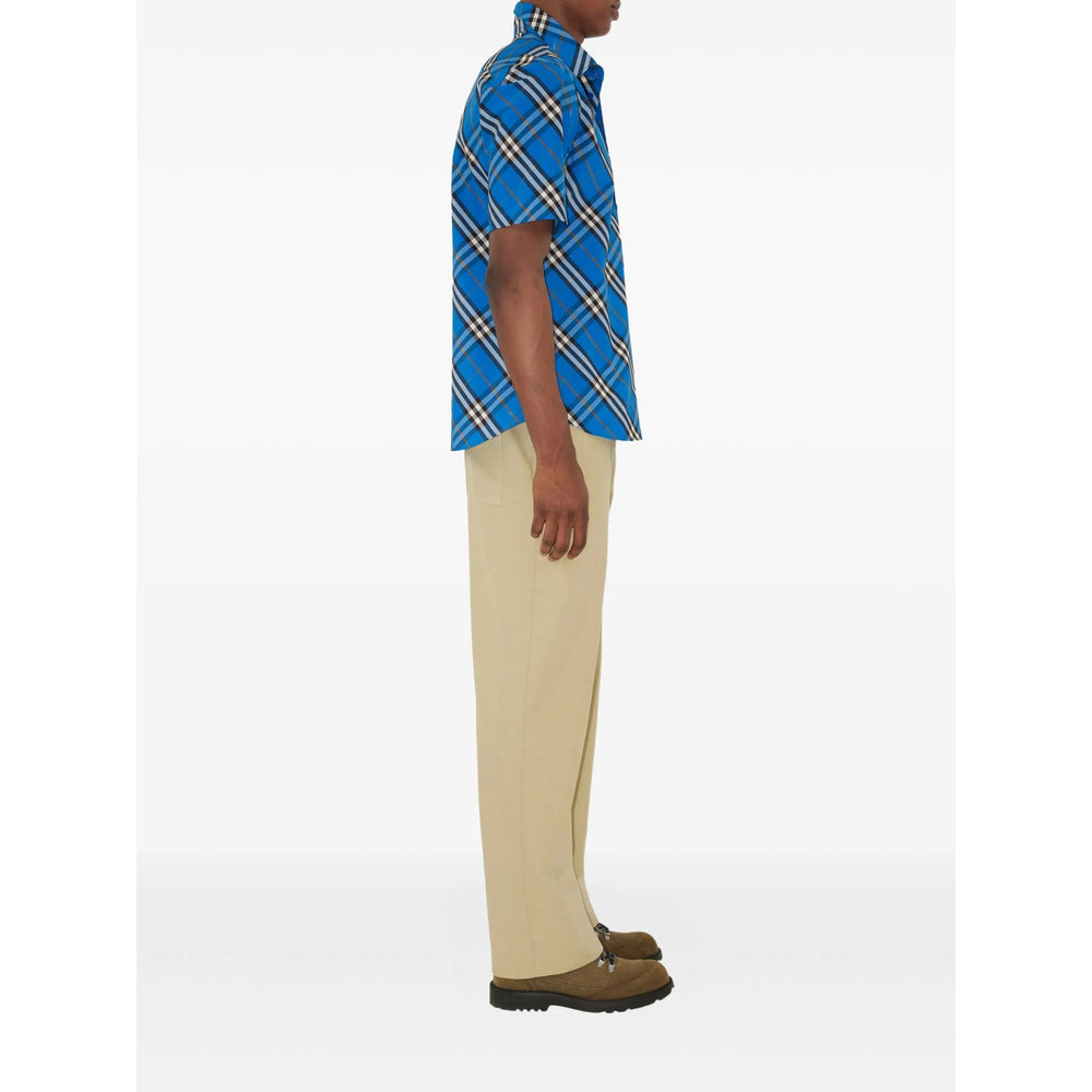 Burberry Blue Shirts Men - 3