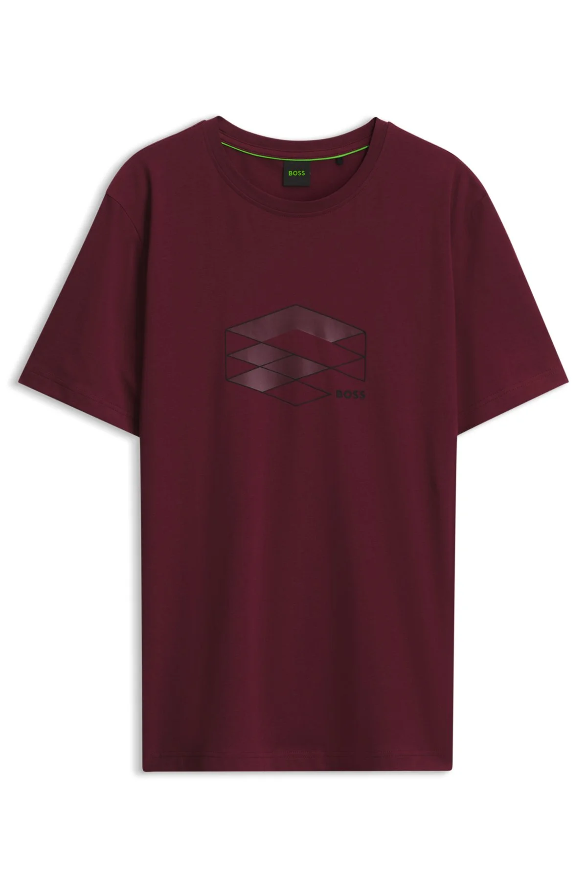 STRETCH-COTTON T-SHIRT WITH GRAPHIC PRINT - 1
