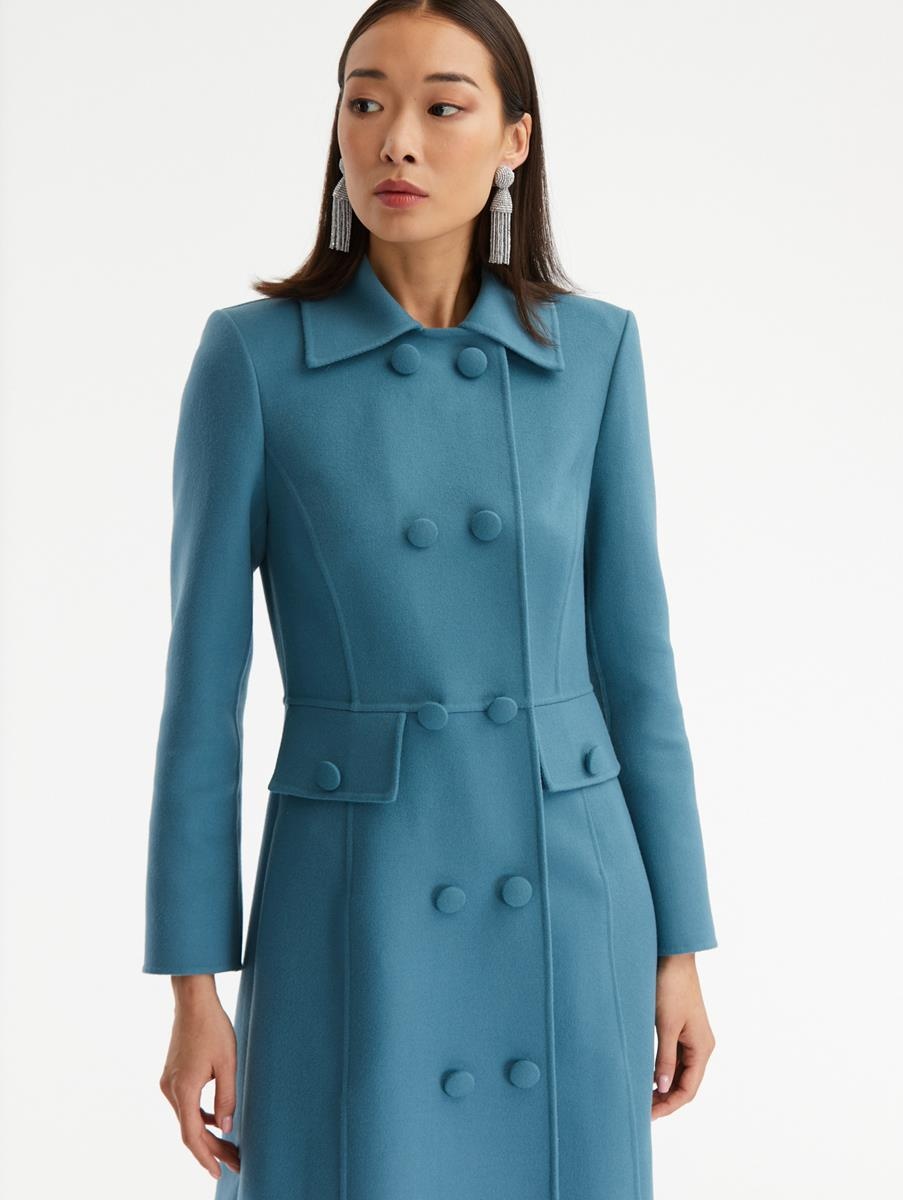 DOUBLE BREASTED PEACOAT - 3