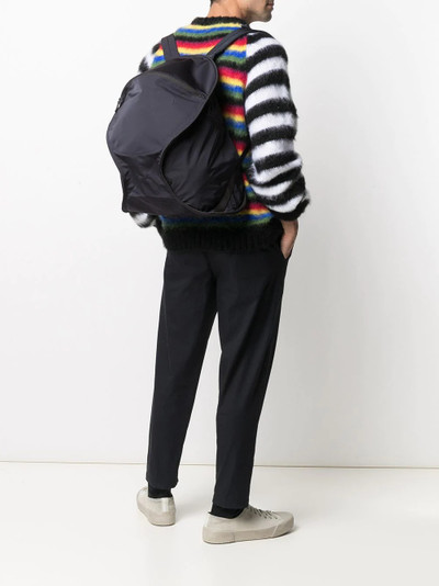 ISSEY MIYAKE geometric zipped backpack outlook