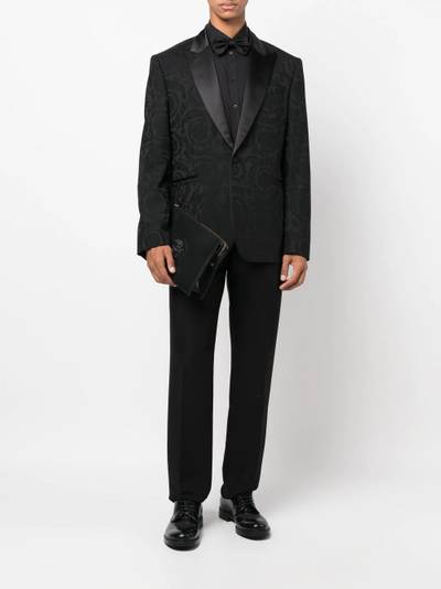 VERSACE single-breasted jacquard blazer outlook