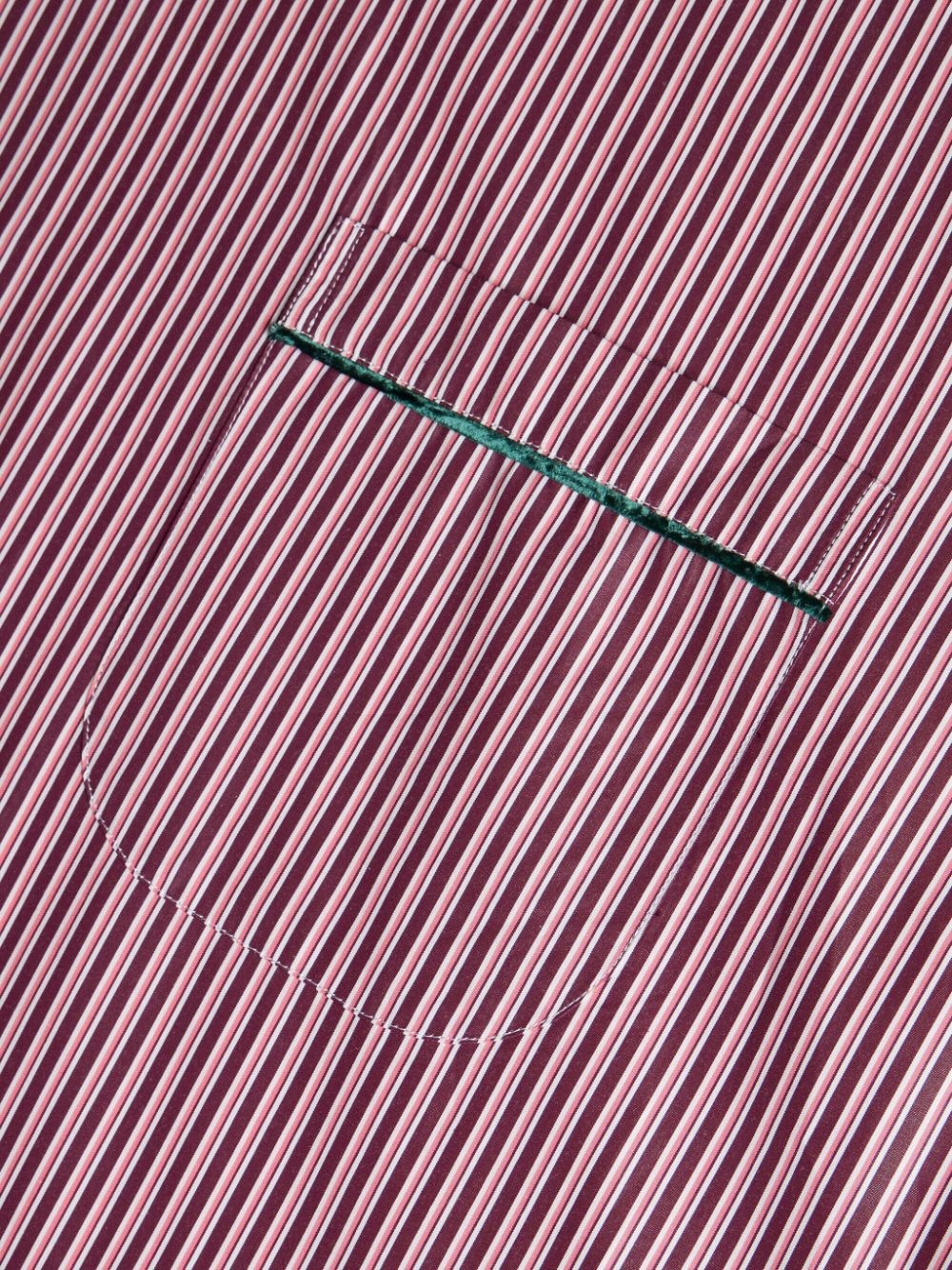 striped poplin shirt - 6