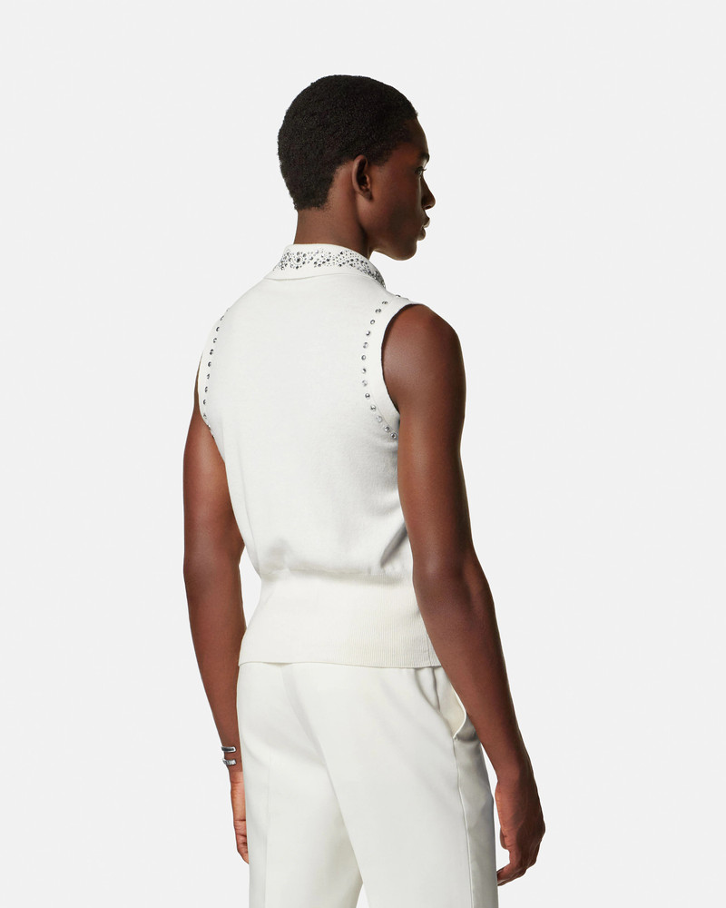 Embellished Cashmere-Blend Knit Vest 5
