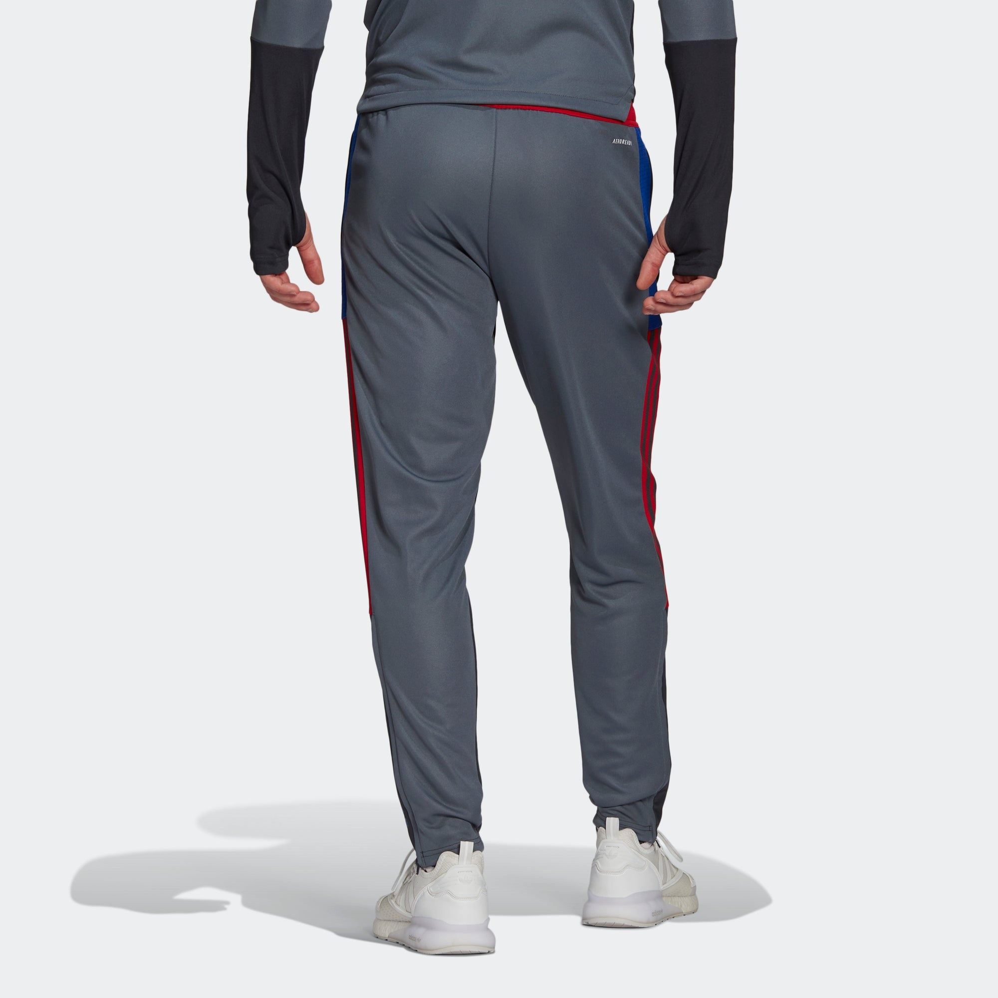 adidas x Crossover Mufc Hu Tr Pnt Manchester United Soccer/Football Colorblock Sports Long Pants Gra - 3