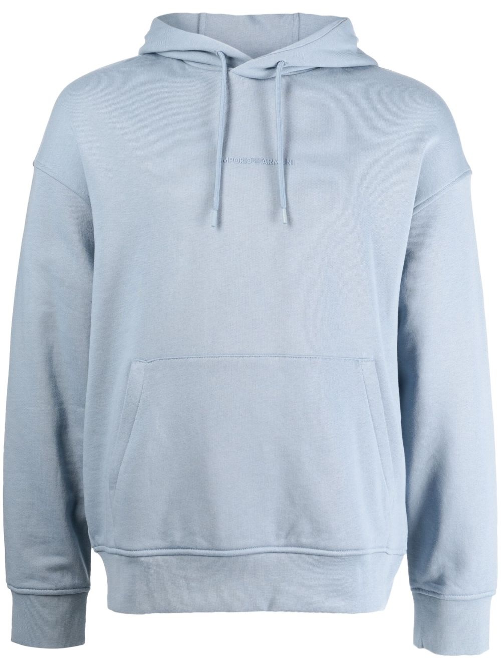 pouch-pocket cotton hoodie - 1