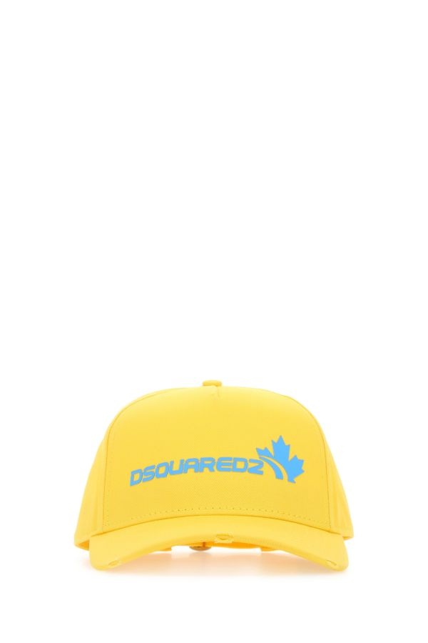 Dsquared Man Yellow Cotton Baseball Cap - 1