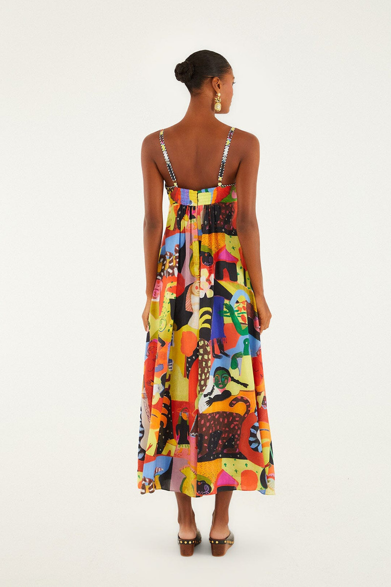 Ana Leovy Farm Rio Sleeveless Maxi Dress 4