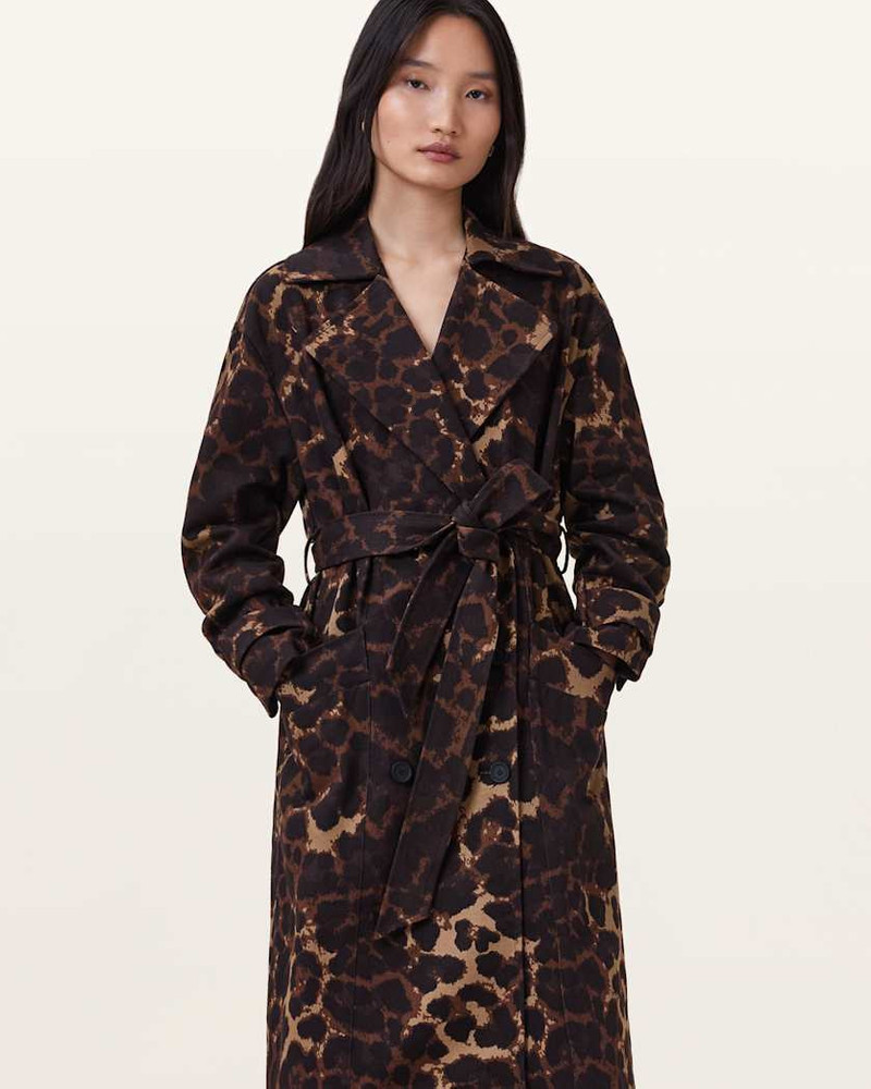 ABEL LEOPARD PRINT TRENCH COAT 7