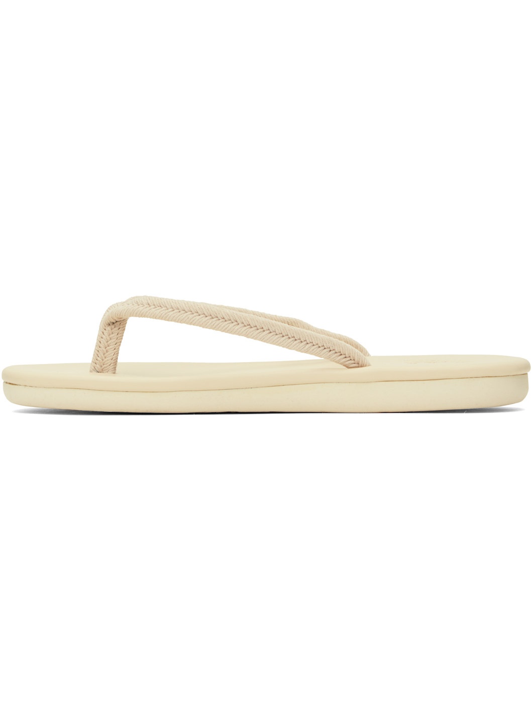 Beige Saionara Rope Flip-Flops - 3