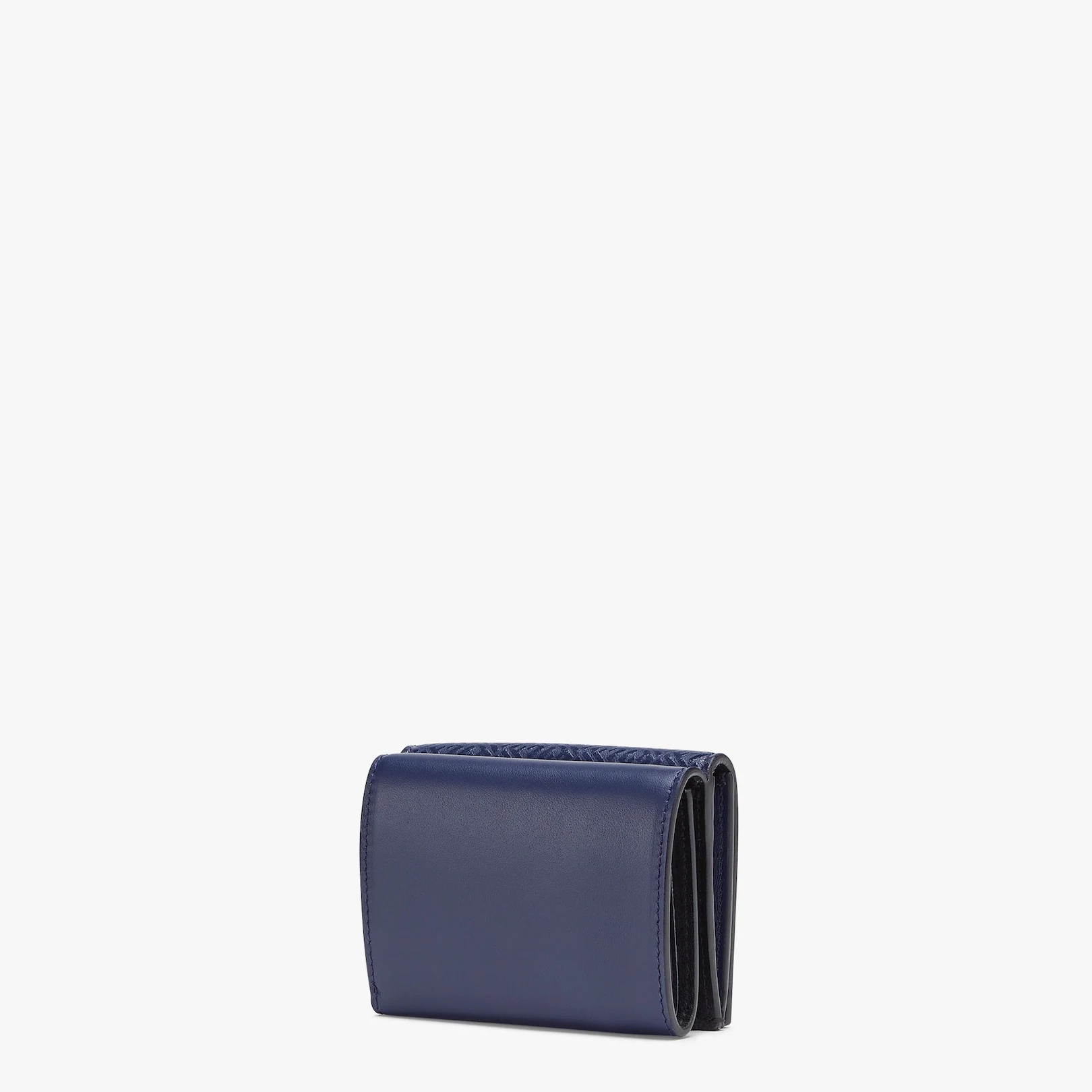 Blue leather tri-fold wallet - 2