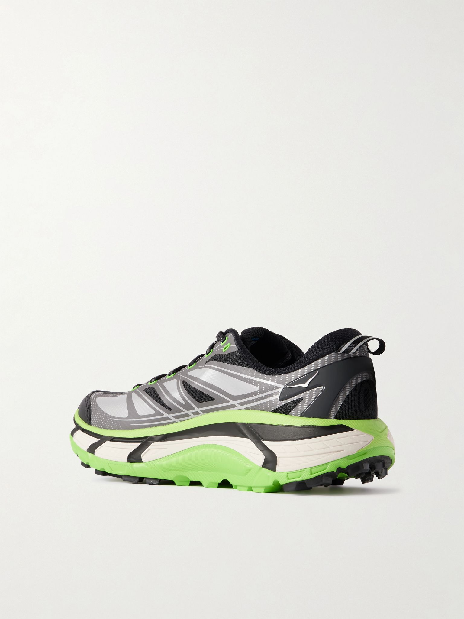 Mafate Speed 2 Rubber and Mesh Running Sneakers Green - 4