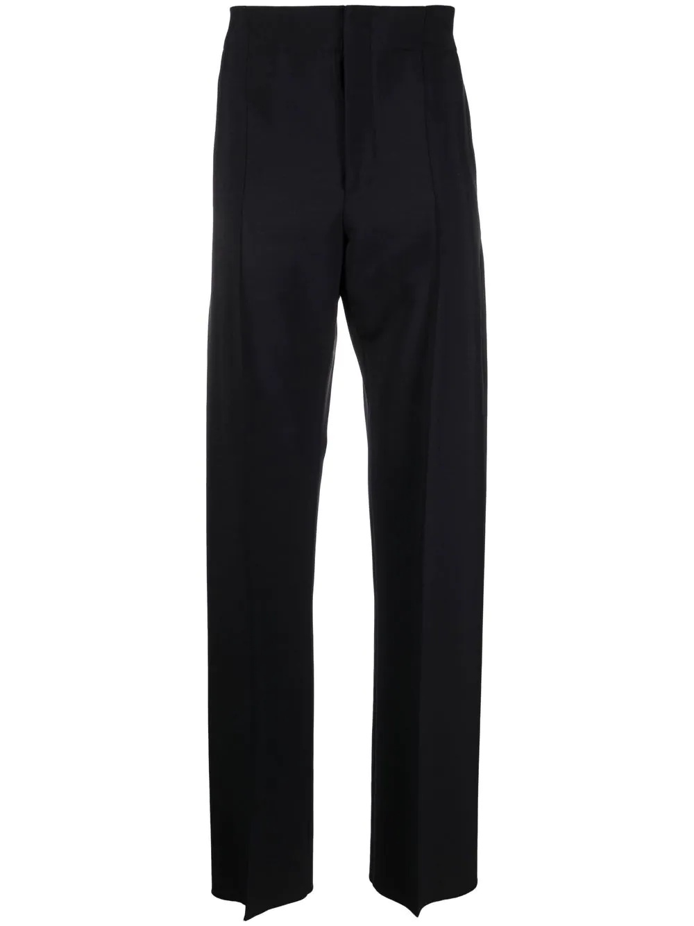 slim-fit wool tailored trousers - 1