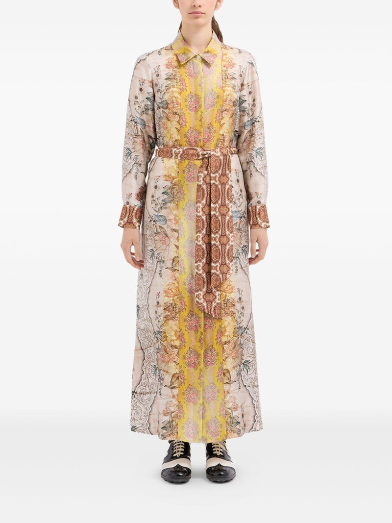 Pierre-Louis Mascia floral-print shirt maxi dress outlook