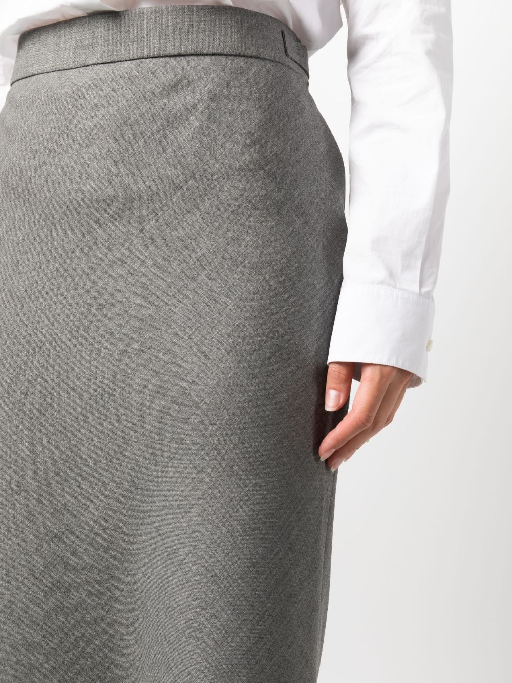 2-ply Fresco midi skirt - 5