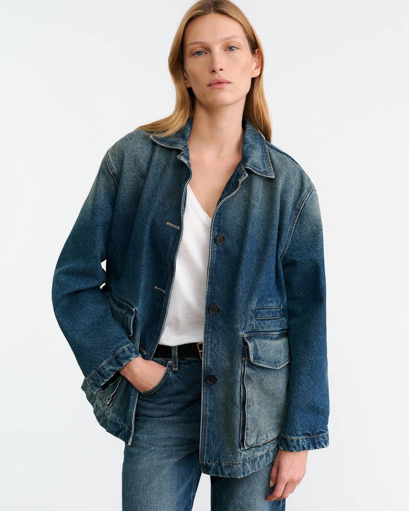 NILI LOTAN TEMPERANCE DENIM JACKET outlook
