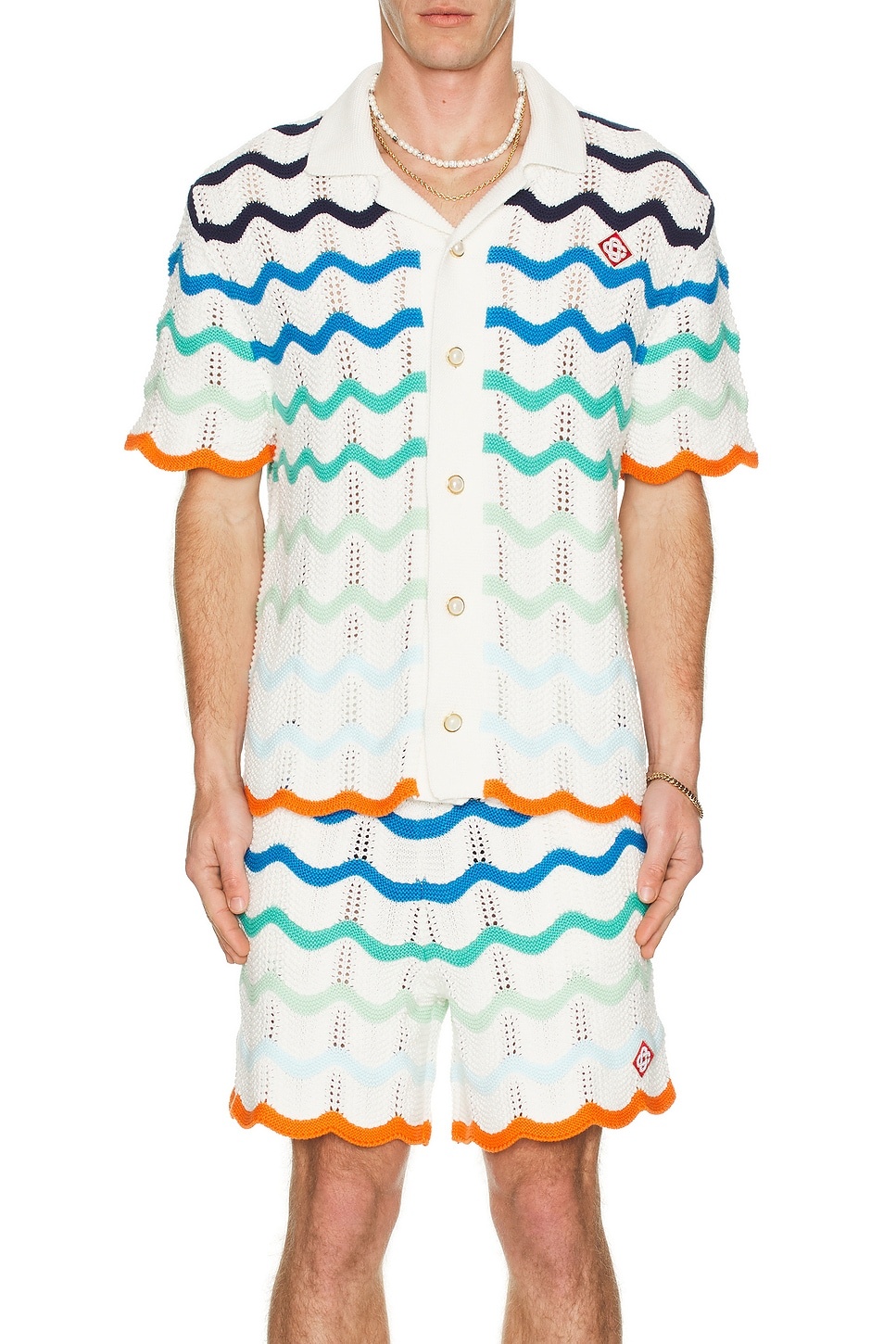 Gradient Wave Texture Shirt - 4