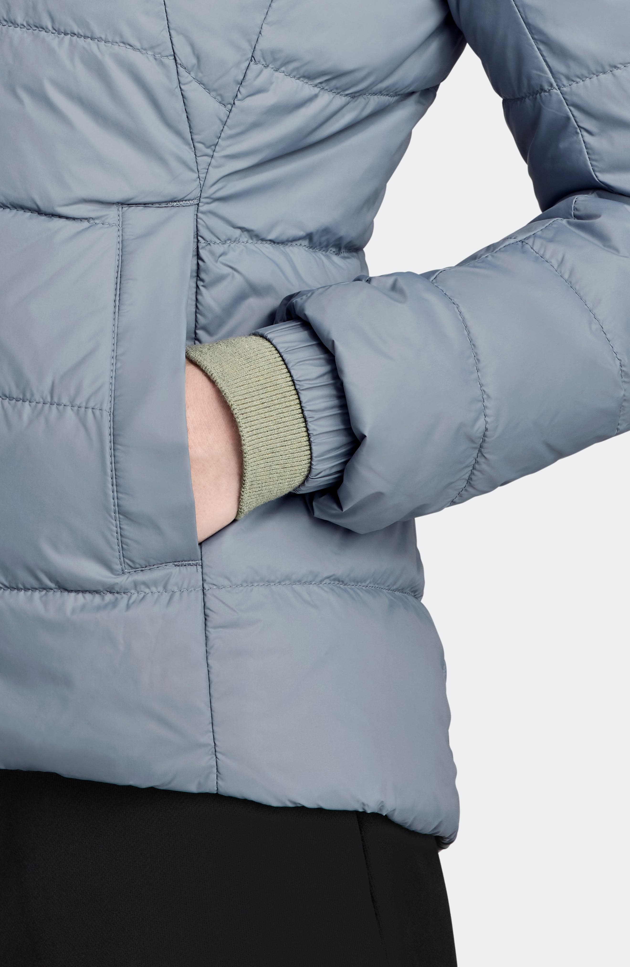 Canada Goose Abbott Hooded 750 Fill Power Down Jacket in Light Ozone Blue at Nordstrom - 4