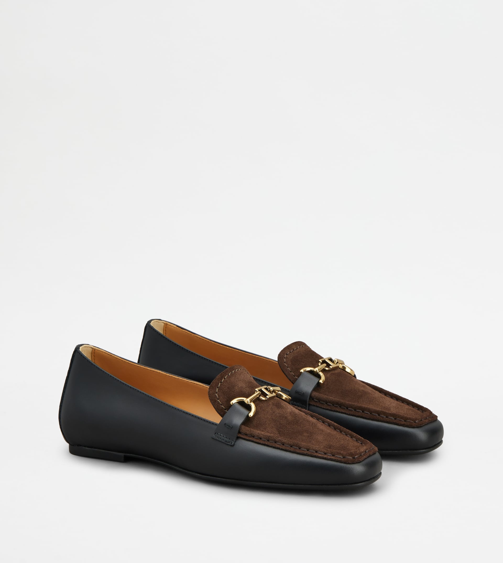 LOAFERS IN LEATHER - BLACK, BROWN - 3