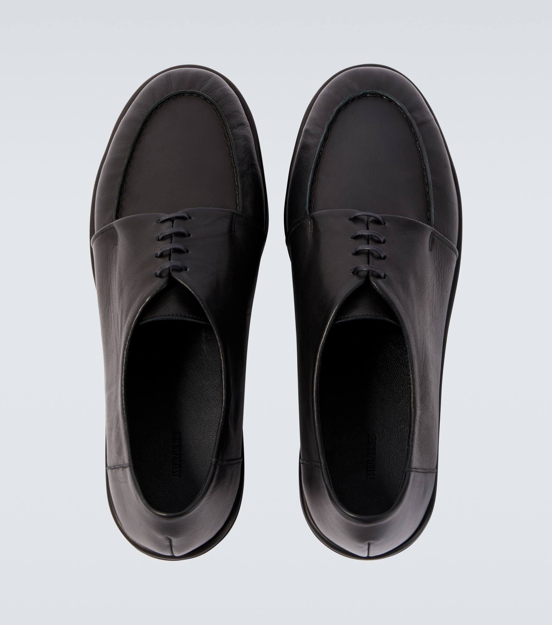 Leather lace-up shoes - 4
