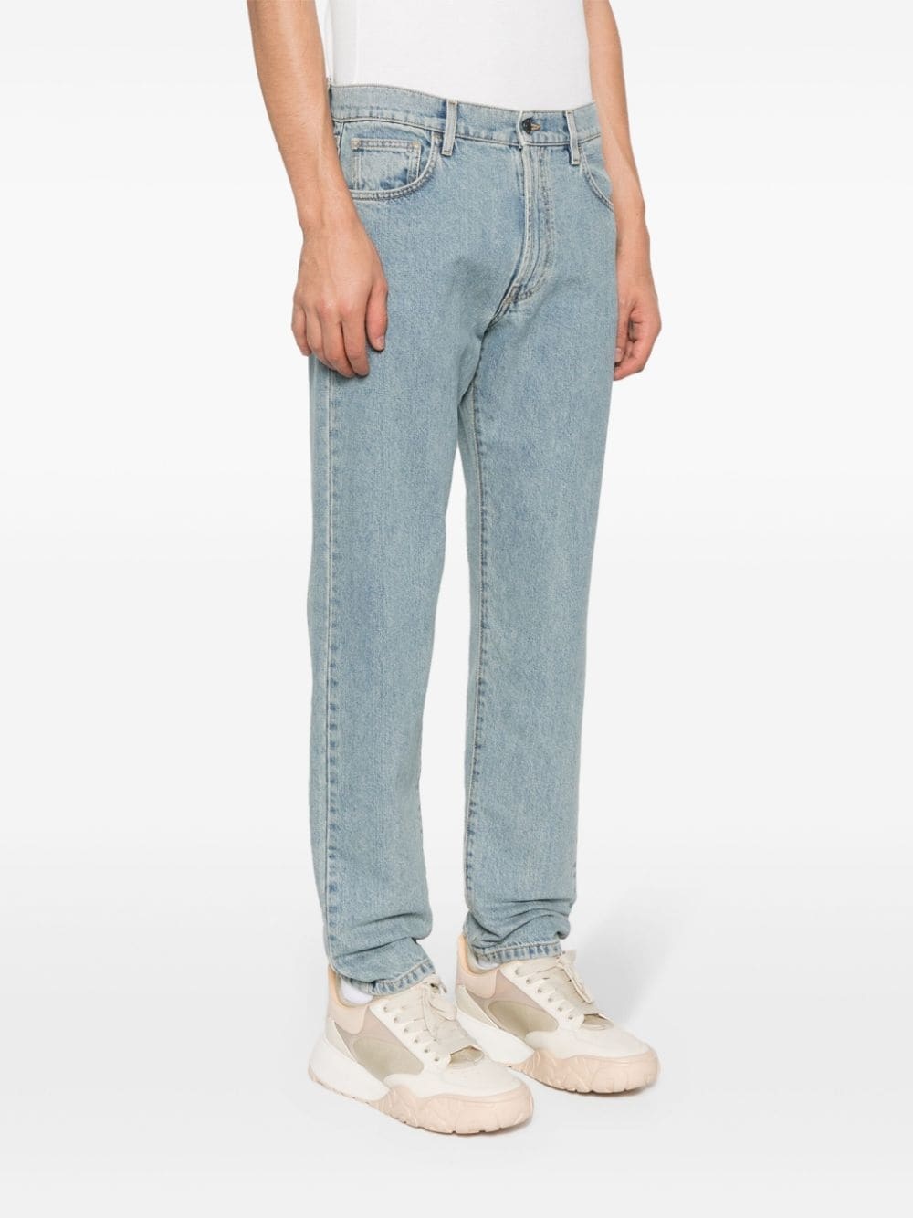 logo-appliquÃ© straight-leg jeans - 3