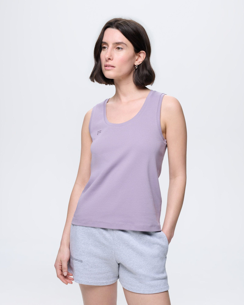 PANGAIA Womens Cotton Tank Top - Dusty Mauve outlook