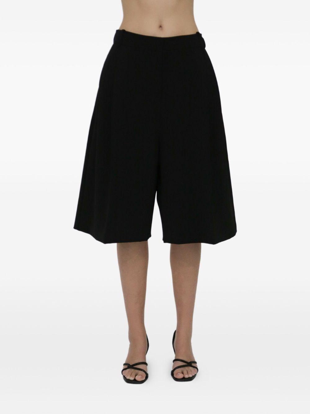 pleat-front shorts - 6
