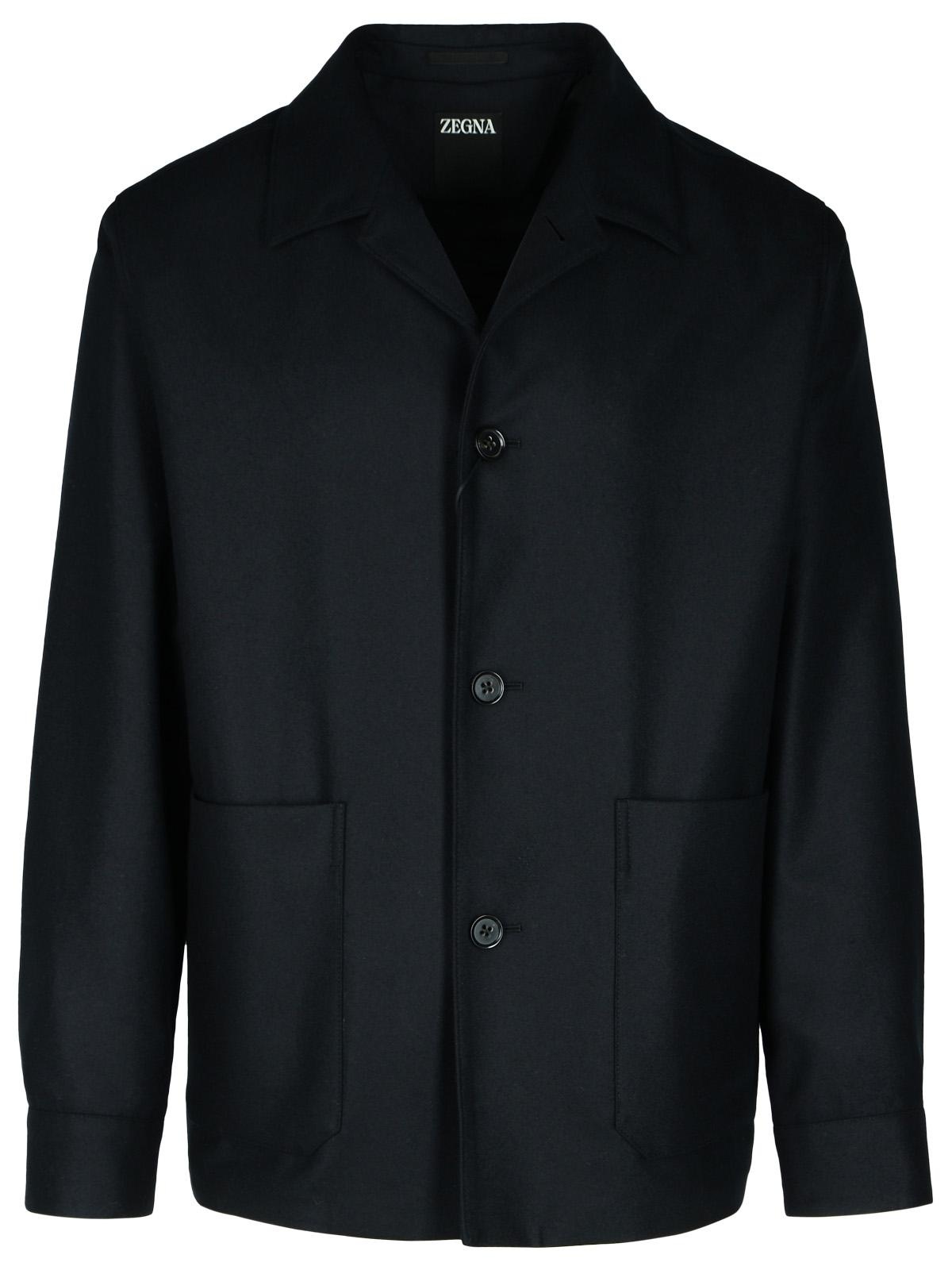 Zegna 'Drop 7' Black Wool Jacket Man - 1