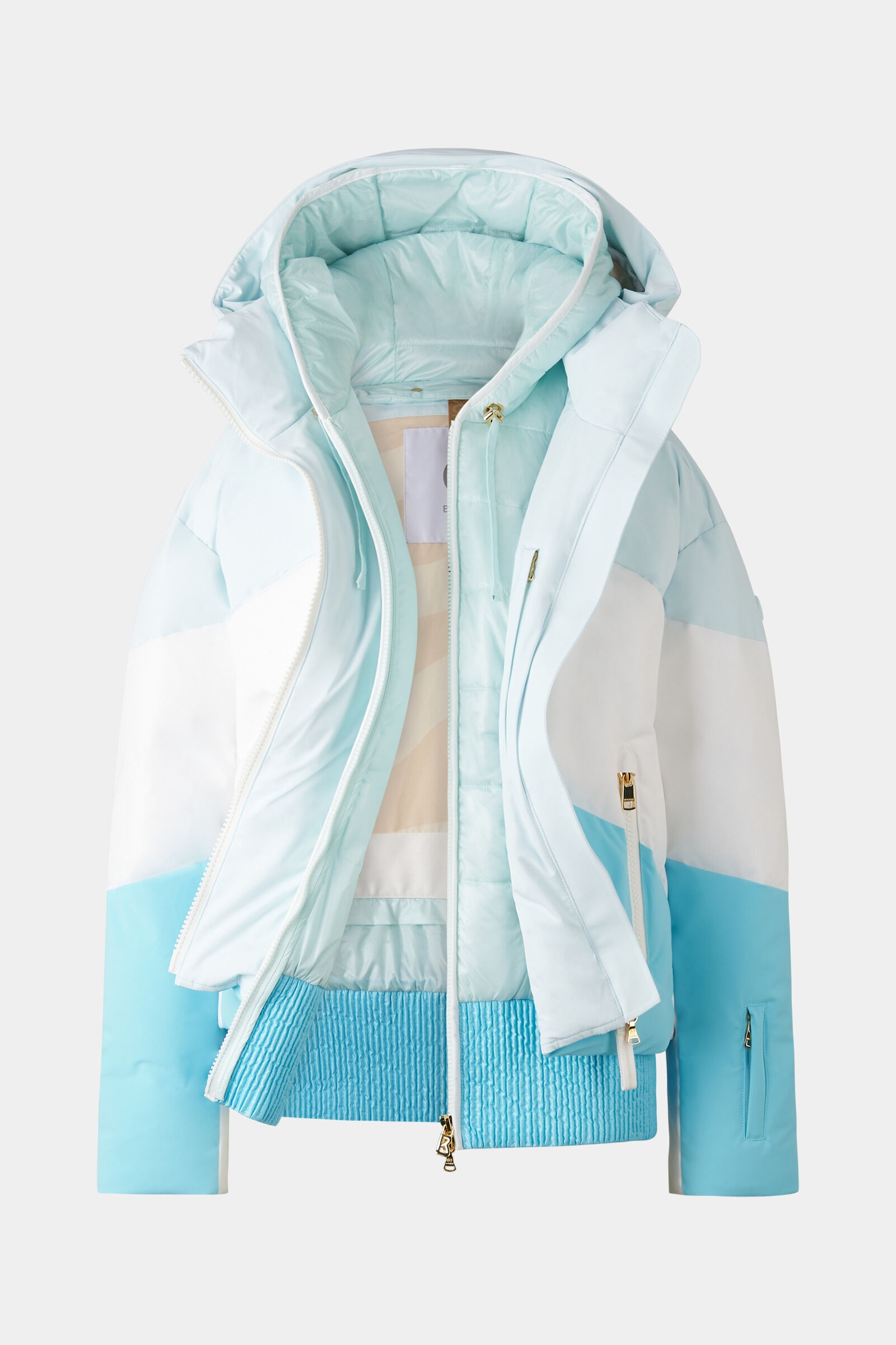 Vila Ski jacket in Light blue/White - 2