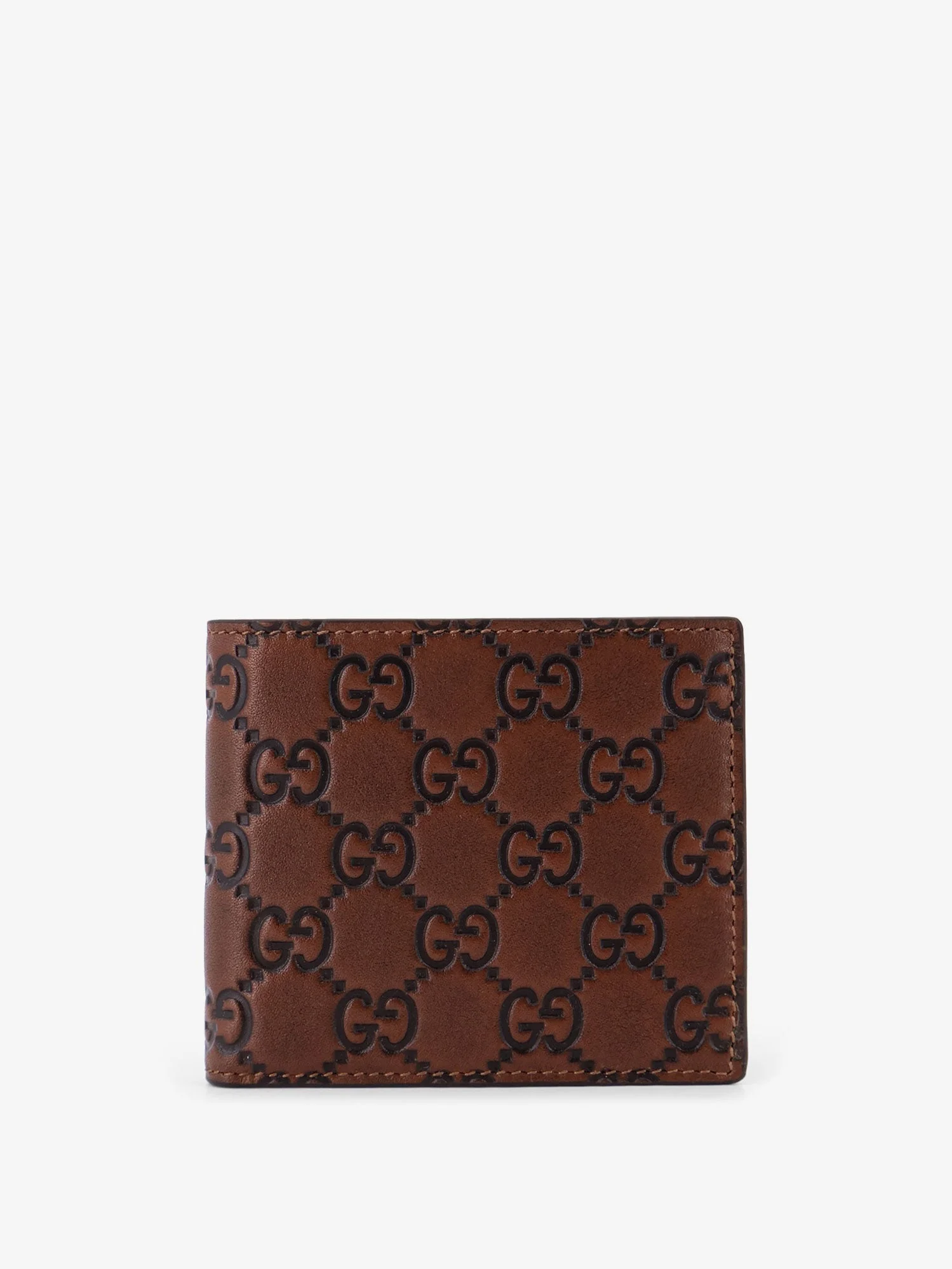 Gucci Gg Emblem Leather Wallet With Embossed Gg Logo - 1