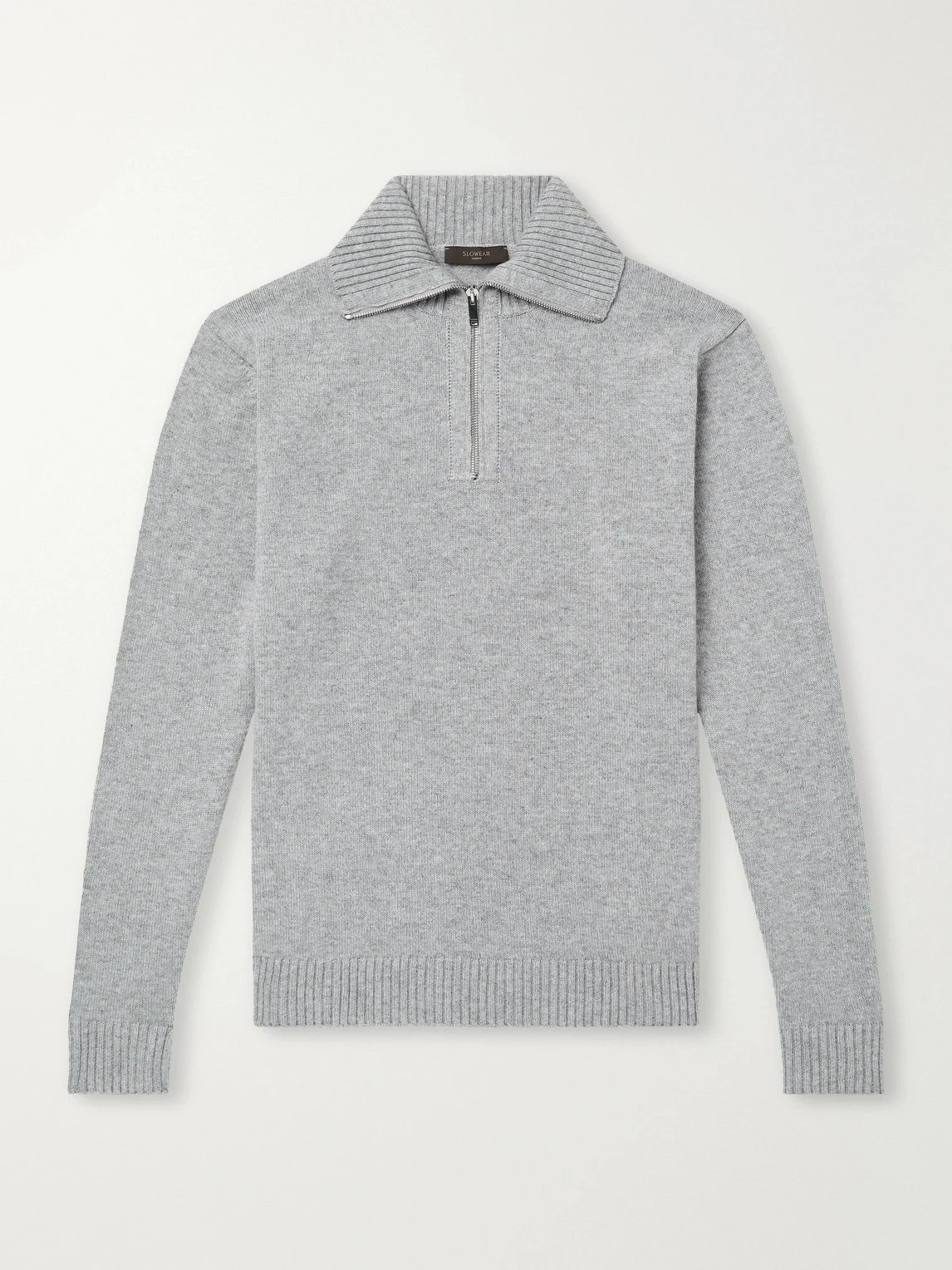 Zanone Slim-Fit Cashmere Half Zip-Up Sweater - 1