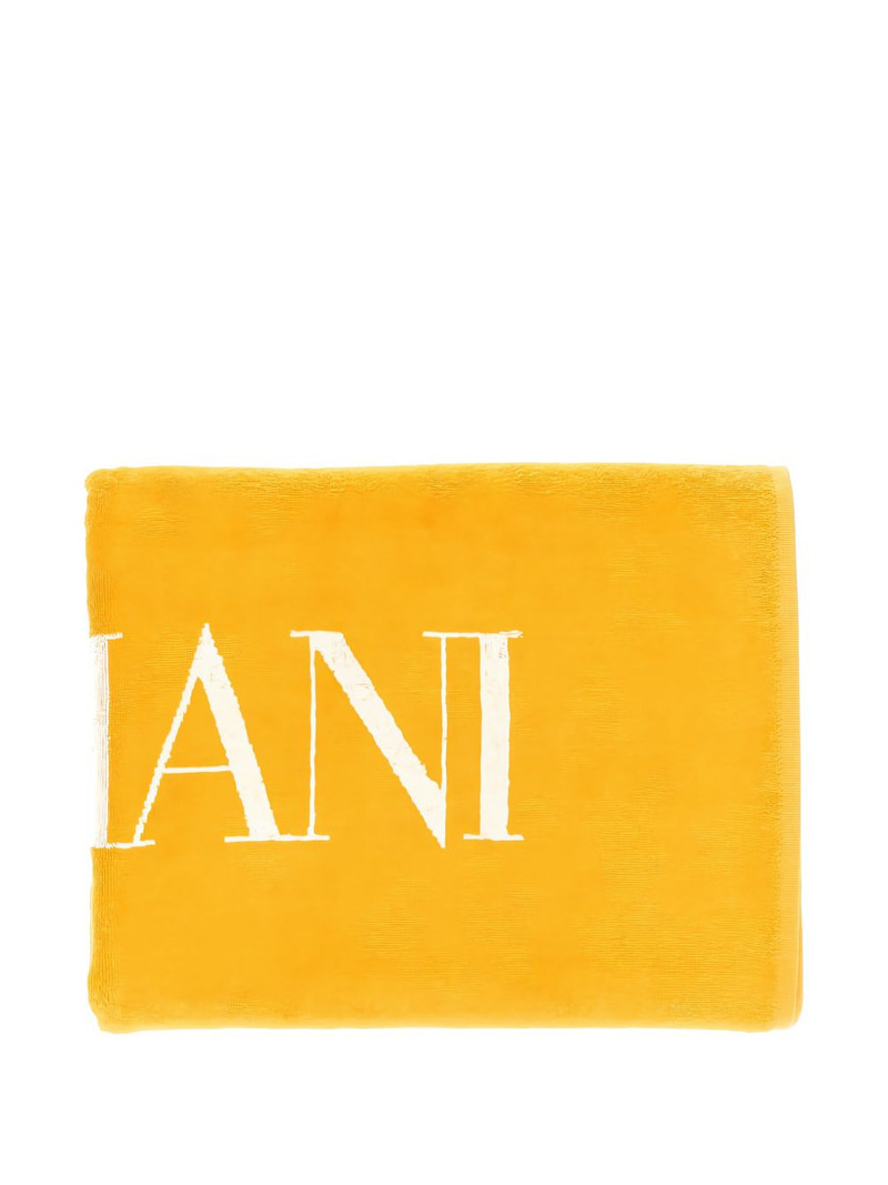 EMPORIO ARMANI logo beach towel outlook
