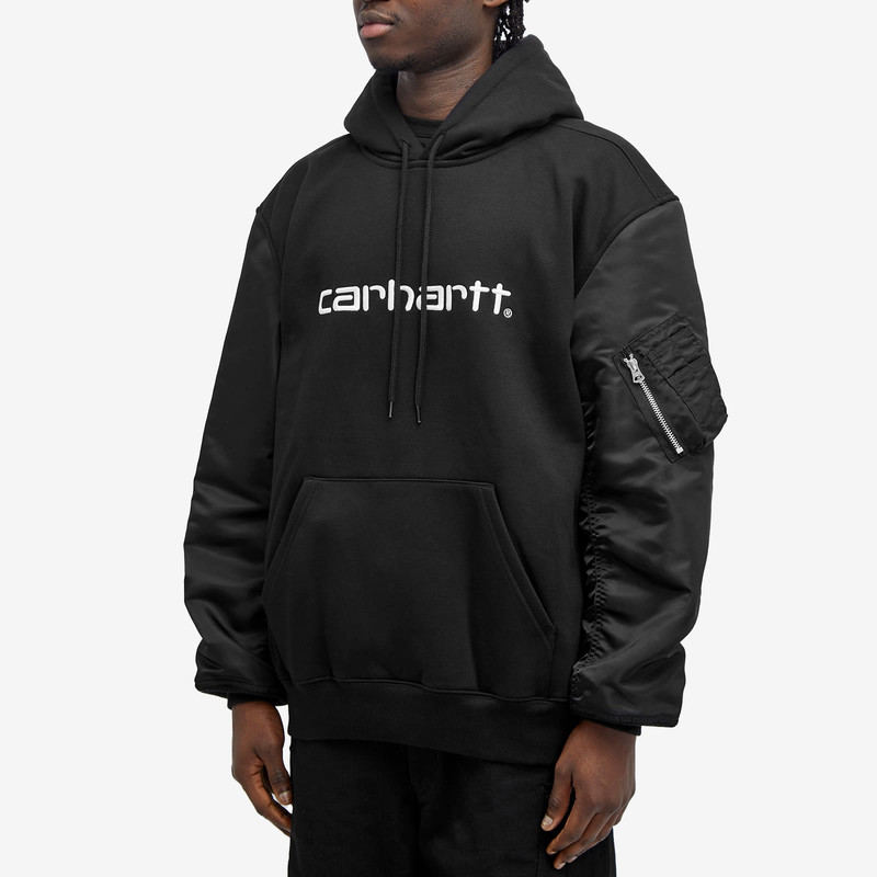 Junya Watanabe MAN Junya Watanabe MAN x Carhartt WIP Contrast Sleeve Hoodie outlook