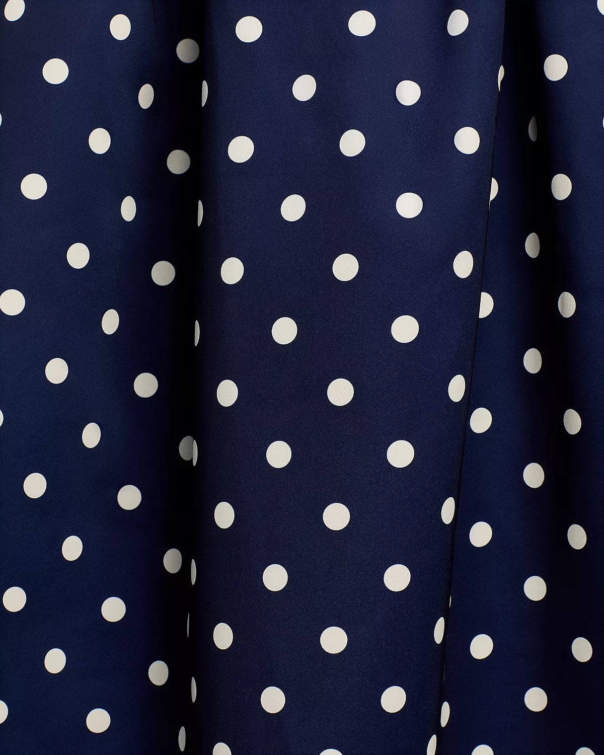 Polka Dot Satin Midi Dress - 6