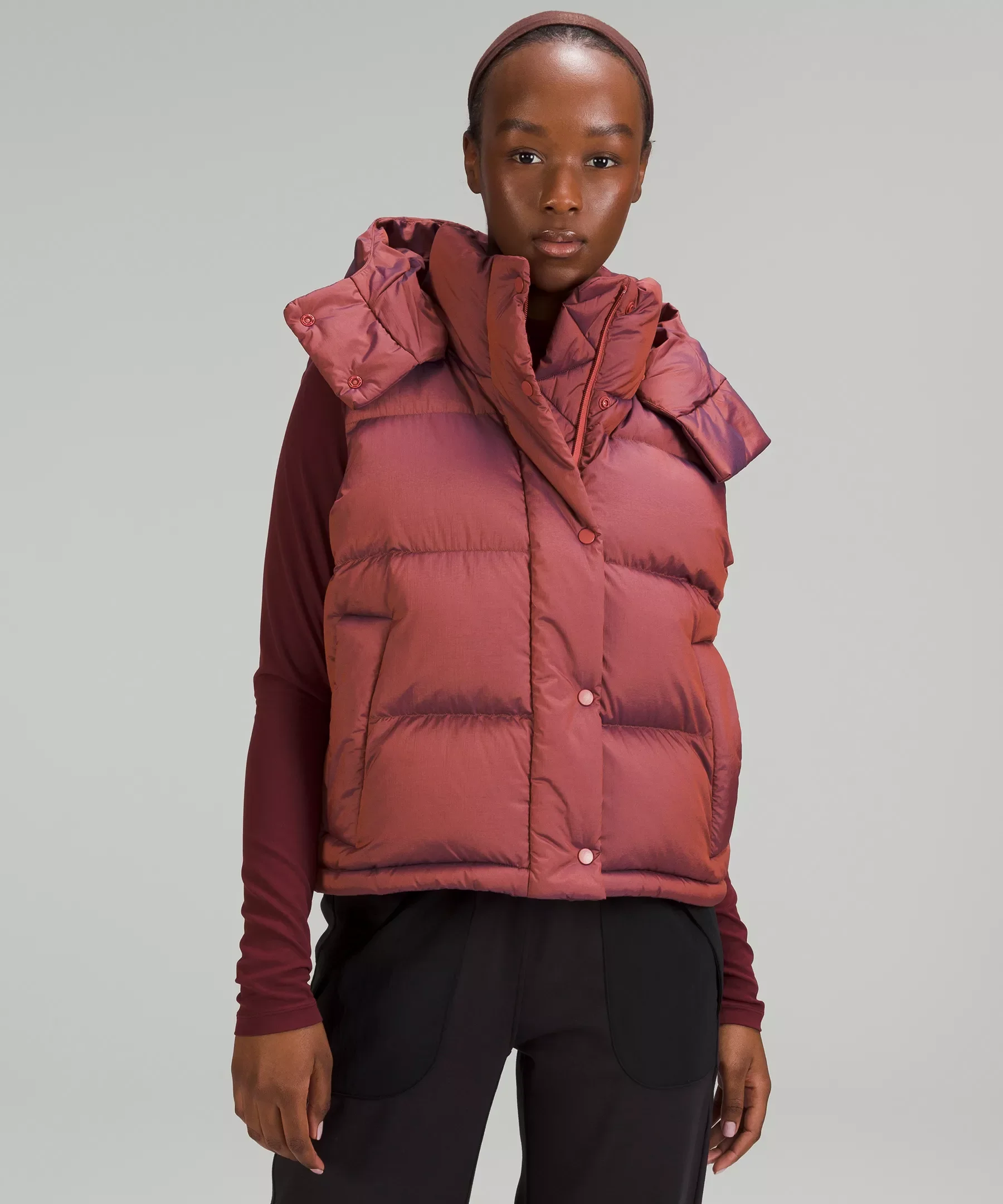 Wunder Puff 600-Down-Fill Cropped Vest - 1