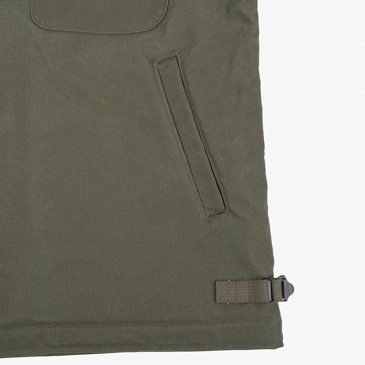 IHM-45-GRN Oiled Whipcord A2 Deck Jacket - Army Green - 17