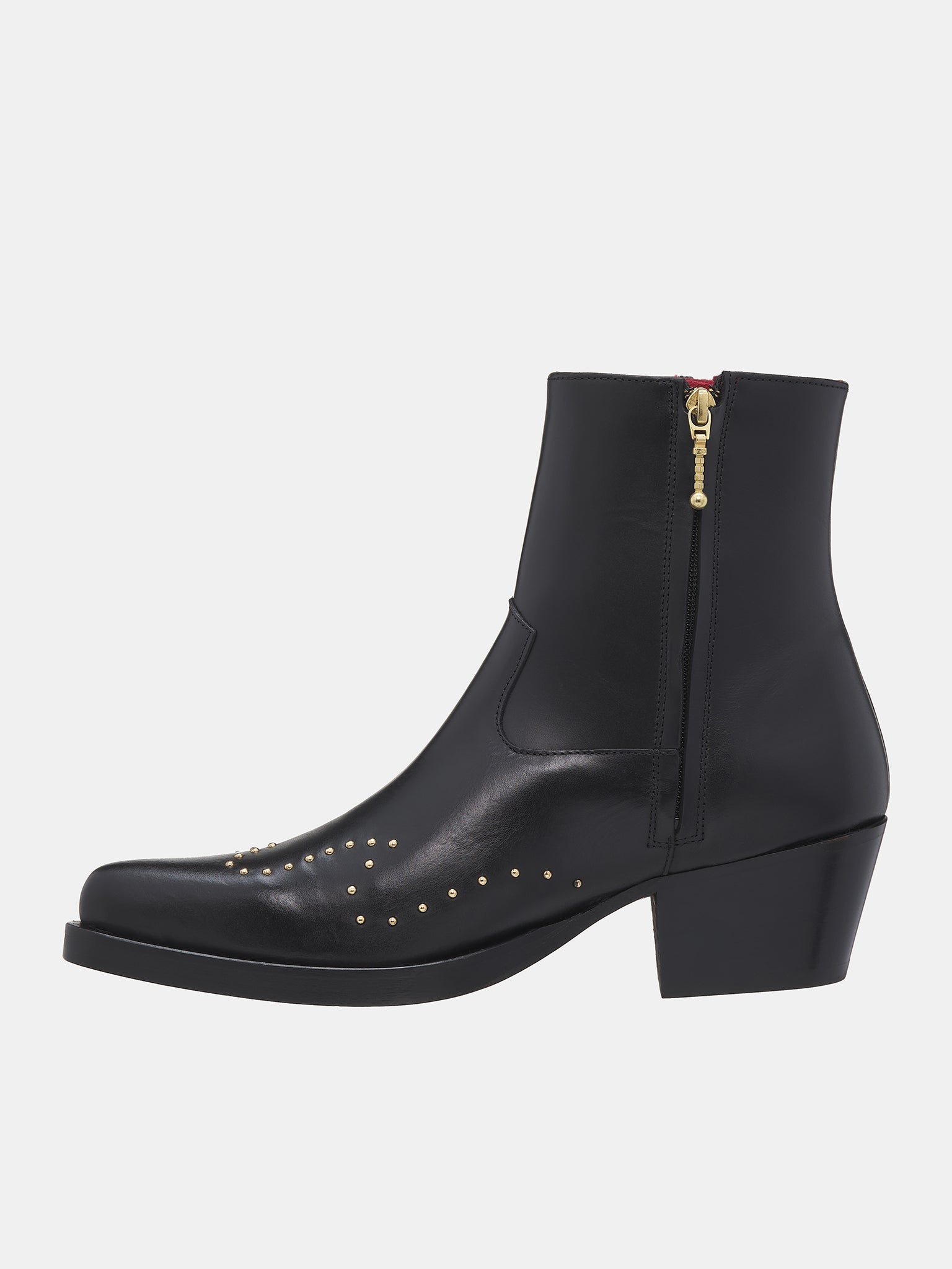 Gold Studded Western Boots - 2