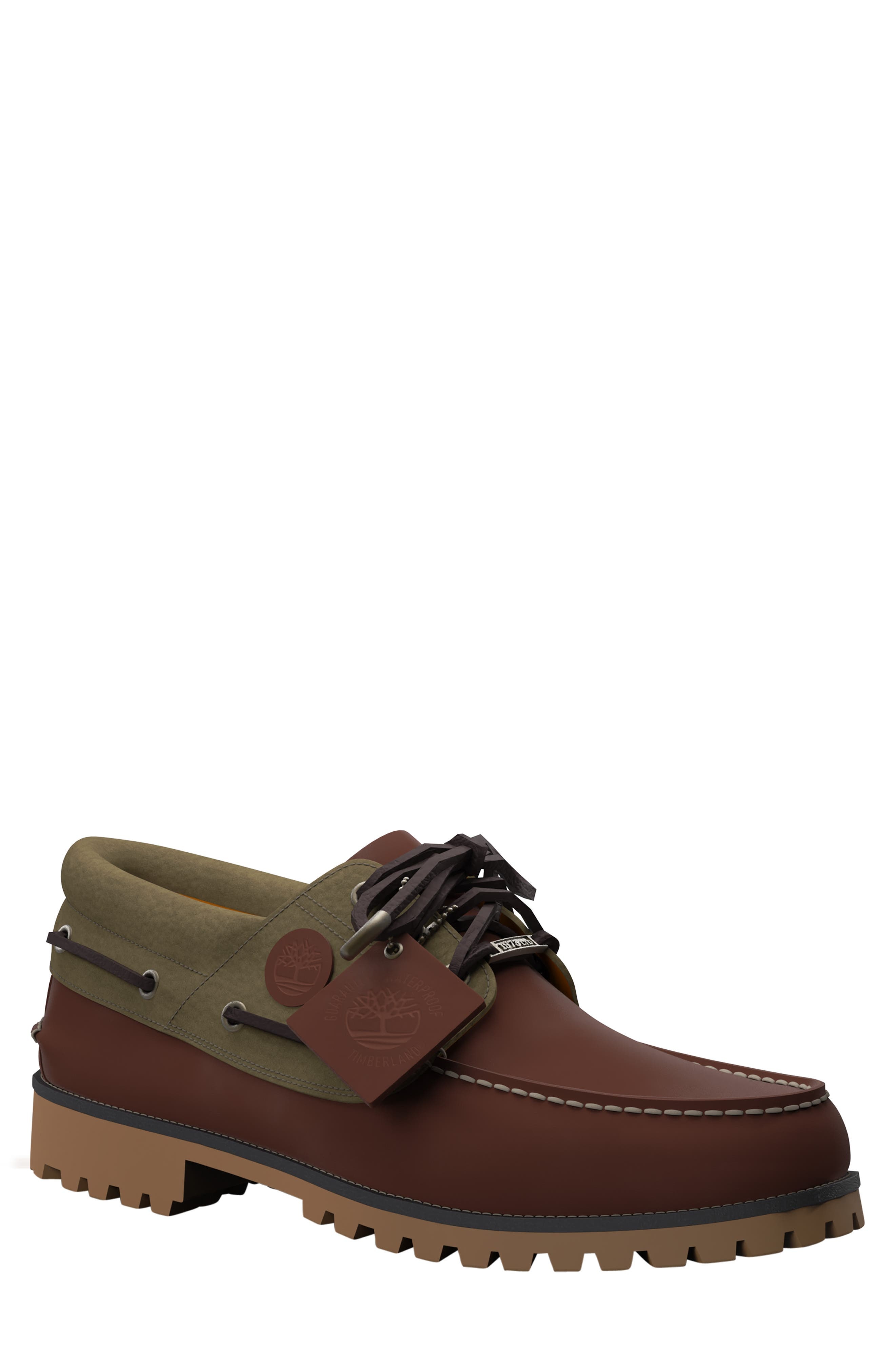 Timberland Authentic Boat Shoe in Burgundy Full Grain at Nordstrom - 8