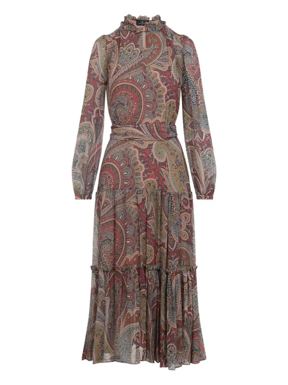 Long Dress With Paisley Print - 1