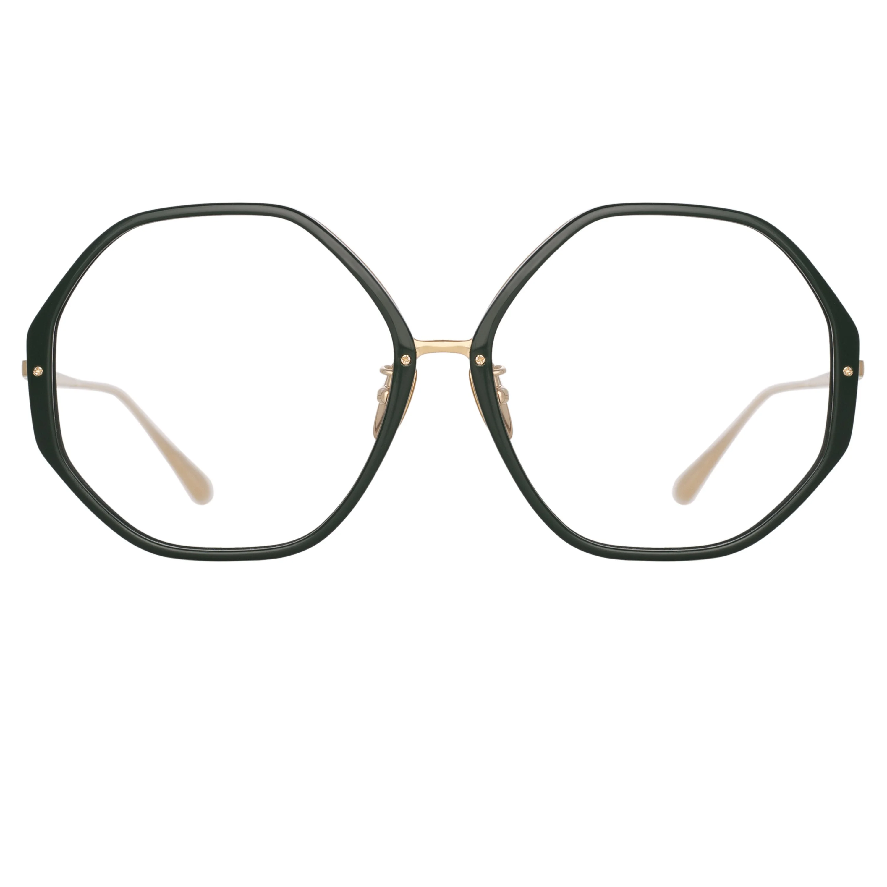 ALONA HEXAGON OPTICAL FRAME IN GREEN - 1