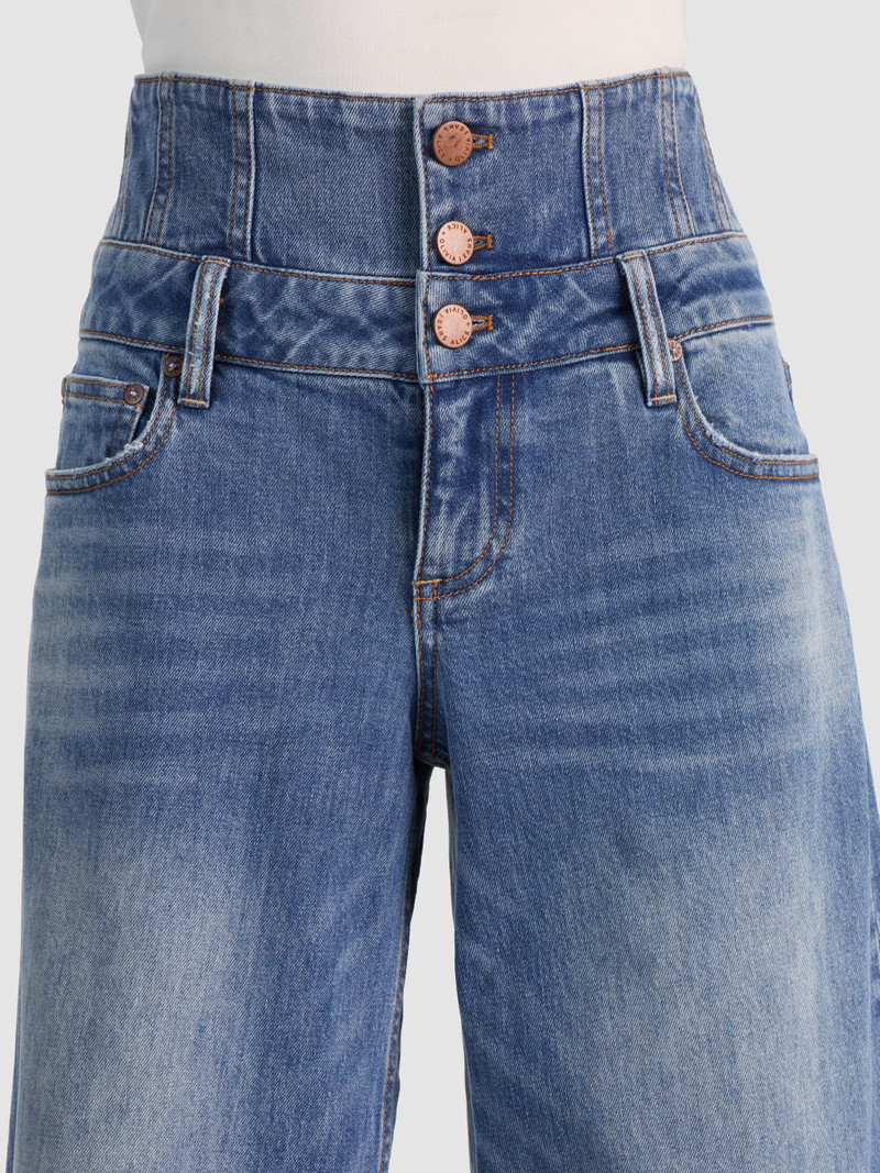 WHIT ULTRA HIGH BUTTON FRONT JEAN 5