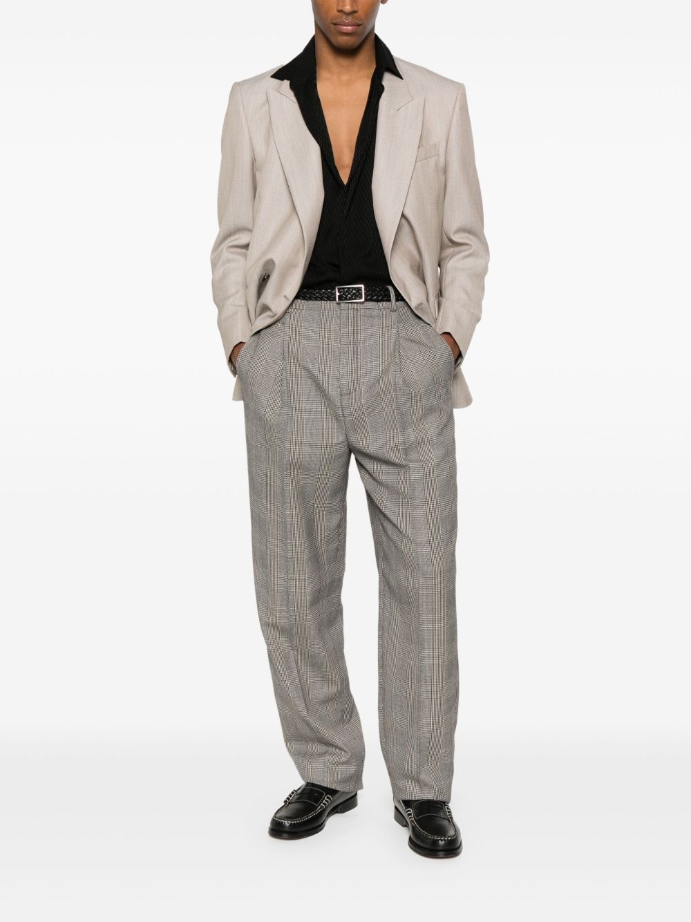 Prince of Wales checked trousers - 2