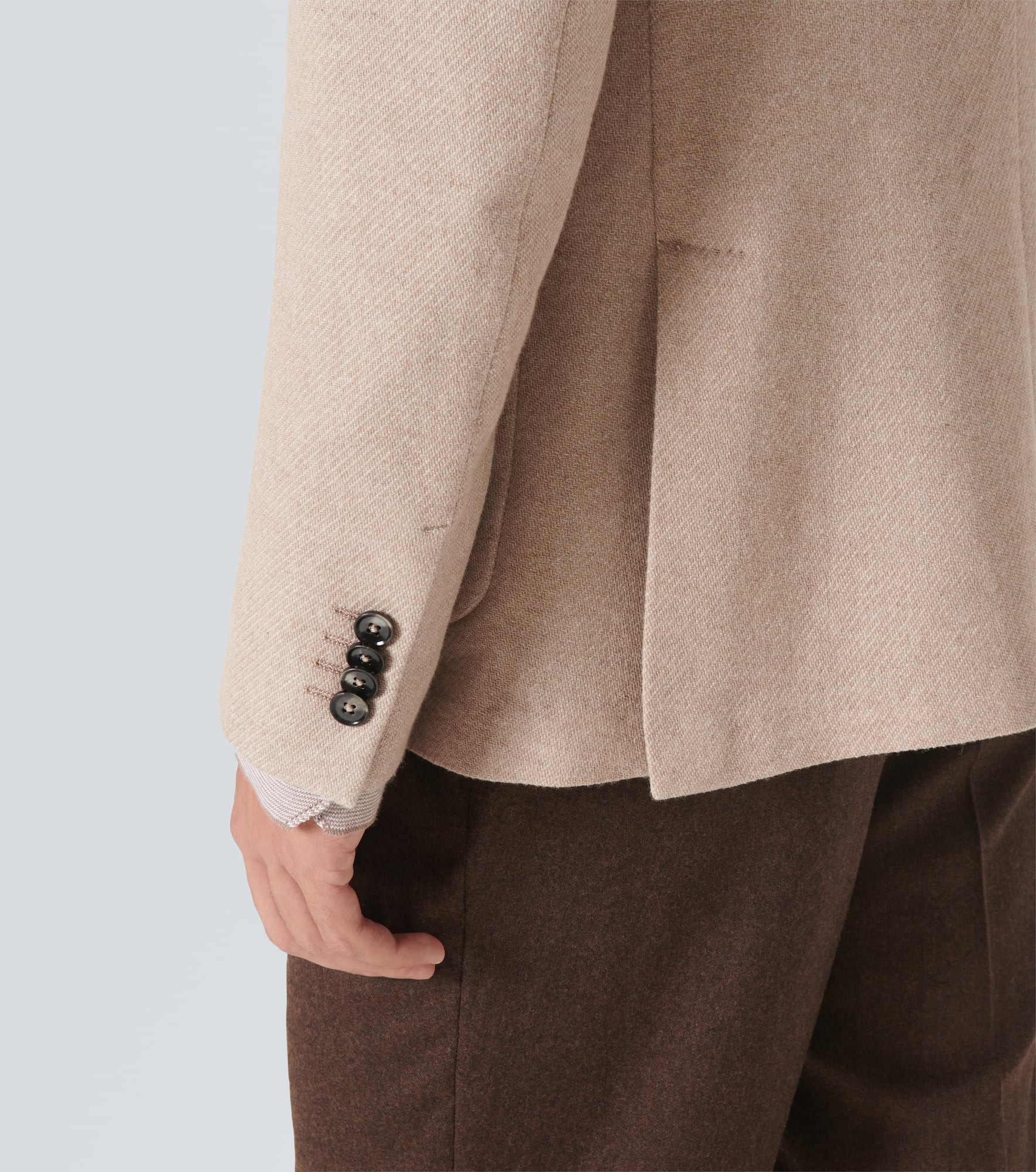 Cotton, wool and cashmere blazer - 7
