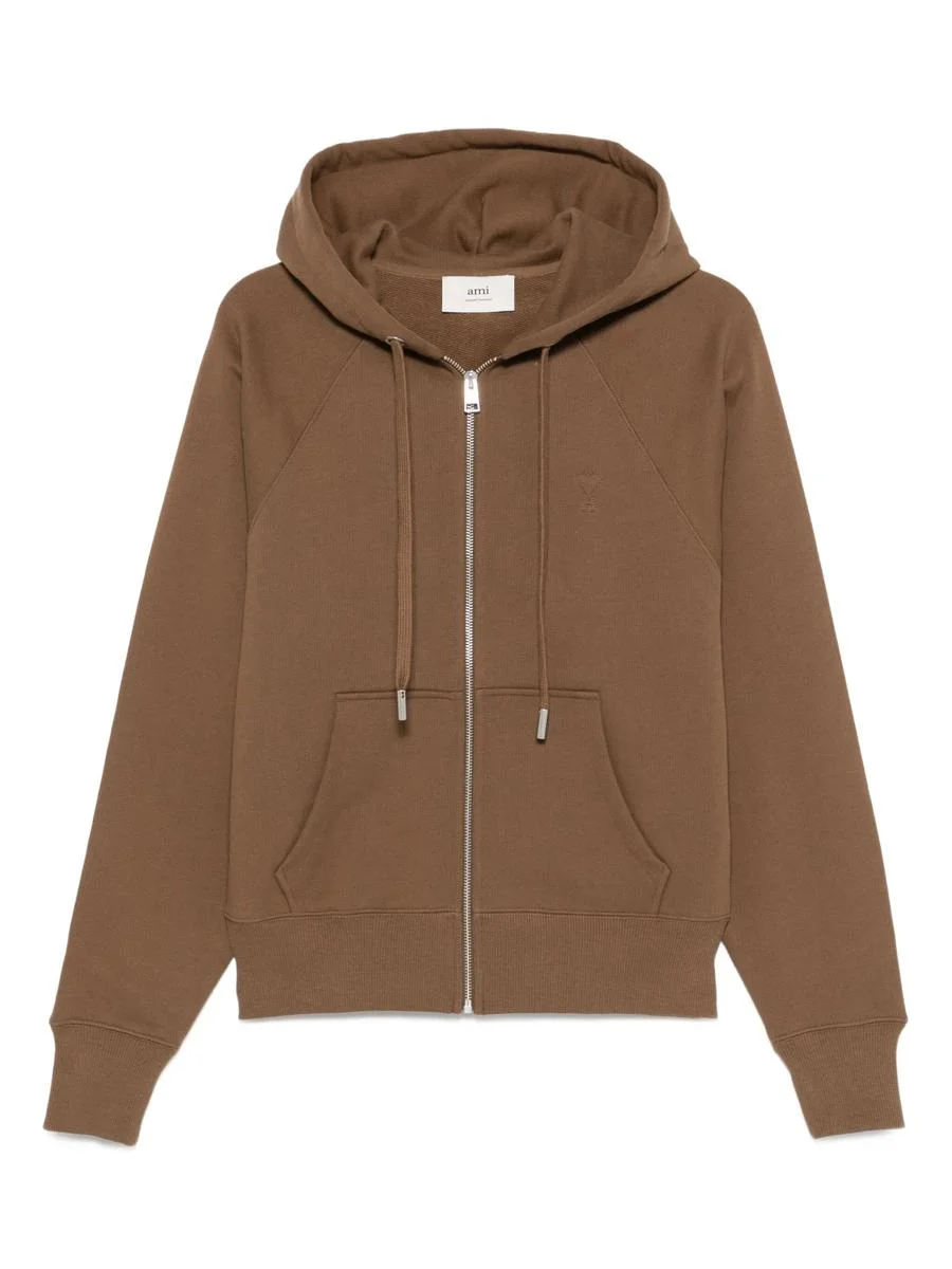 AMI Paris Sweatshirt Adc Hoodie With Zip Clothing - 1