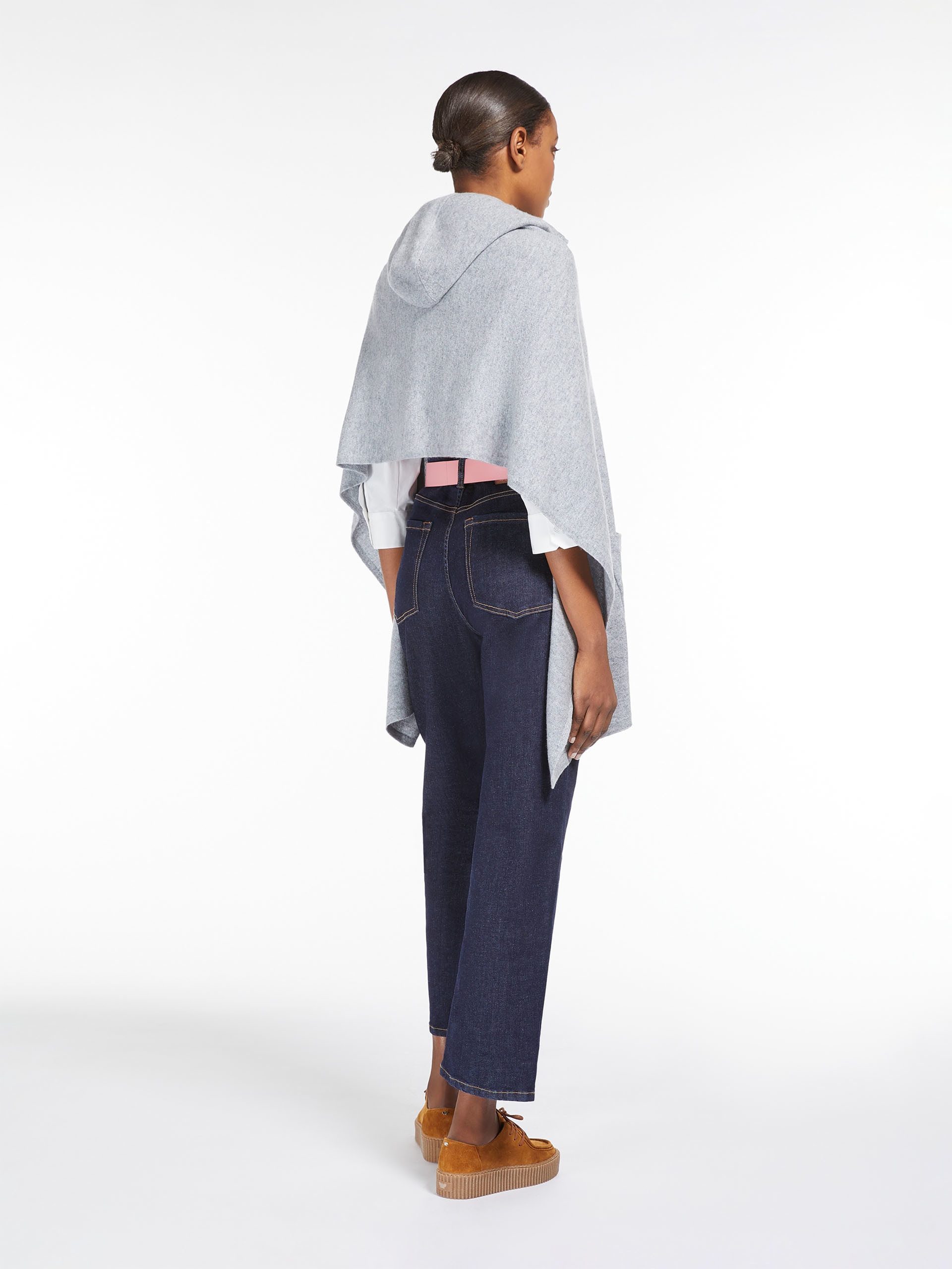 DELFINO Hooded cashmere shawl - 4