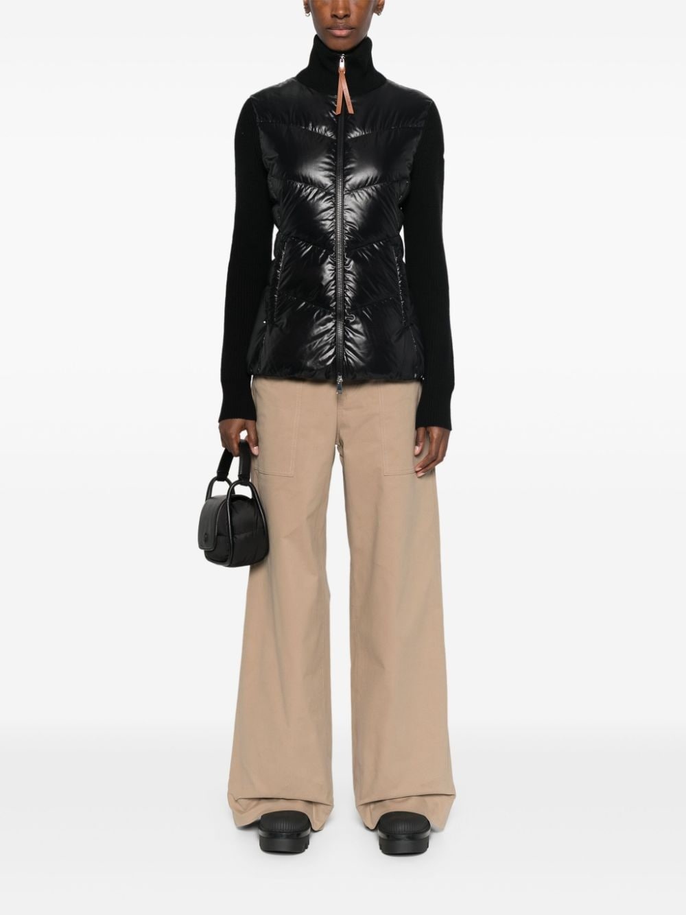 padded zip-up cardigan - 2