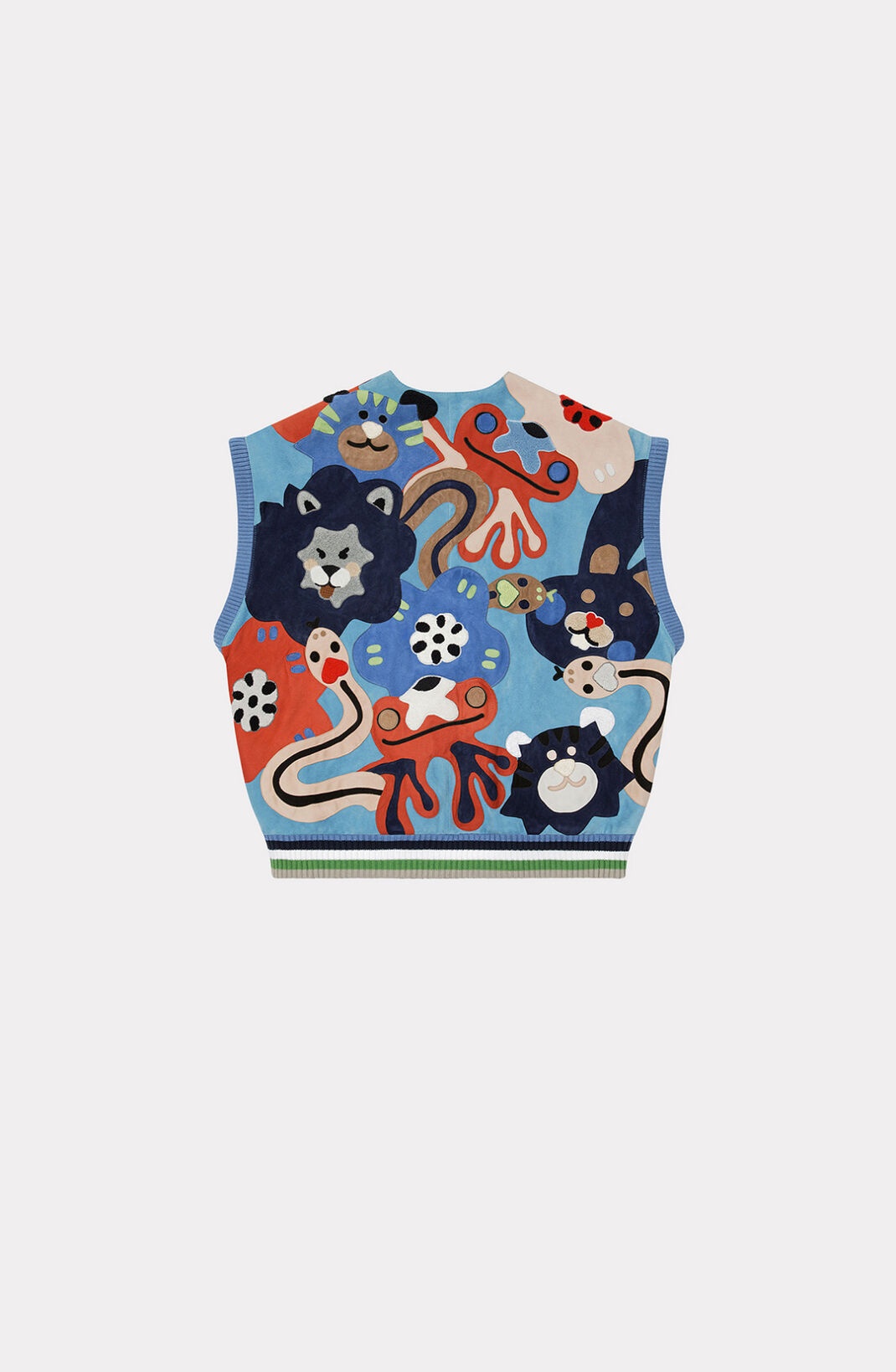'KENZOO' sleeveless suede jacket - 2