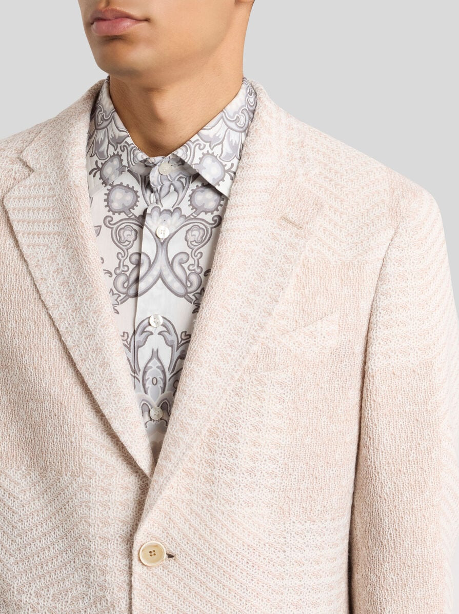 WOOL-BLEND PATCHWORK BLAZER - 2
