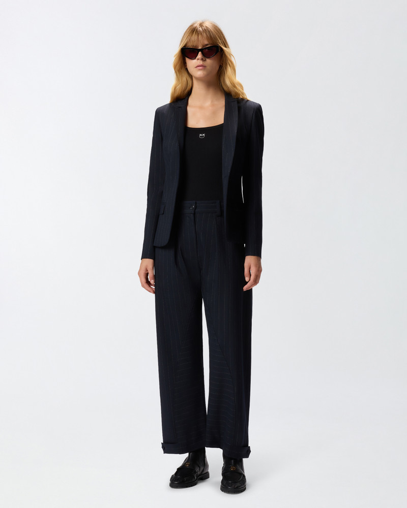 PINKO PINSTRIPE WOOL BALLOON TROUSERS outlook